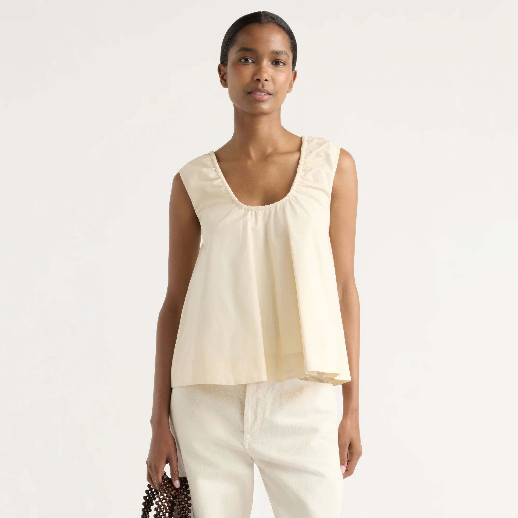 Abby Organic Cotton U-Neck Top