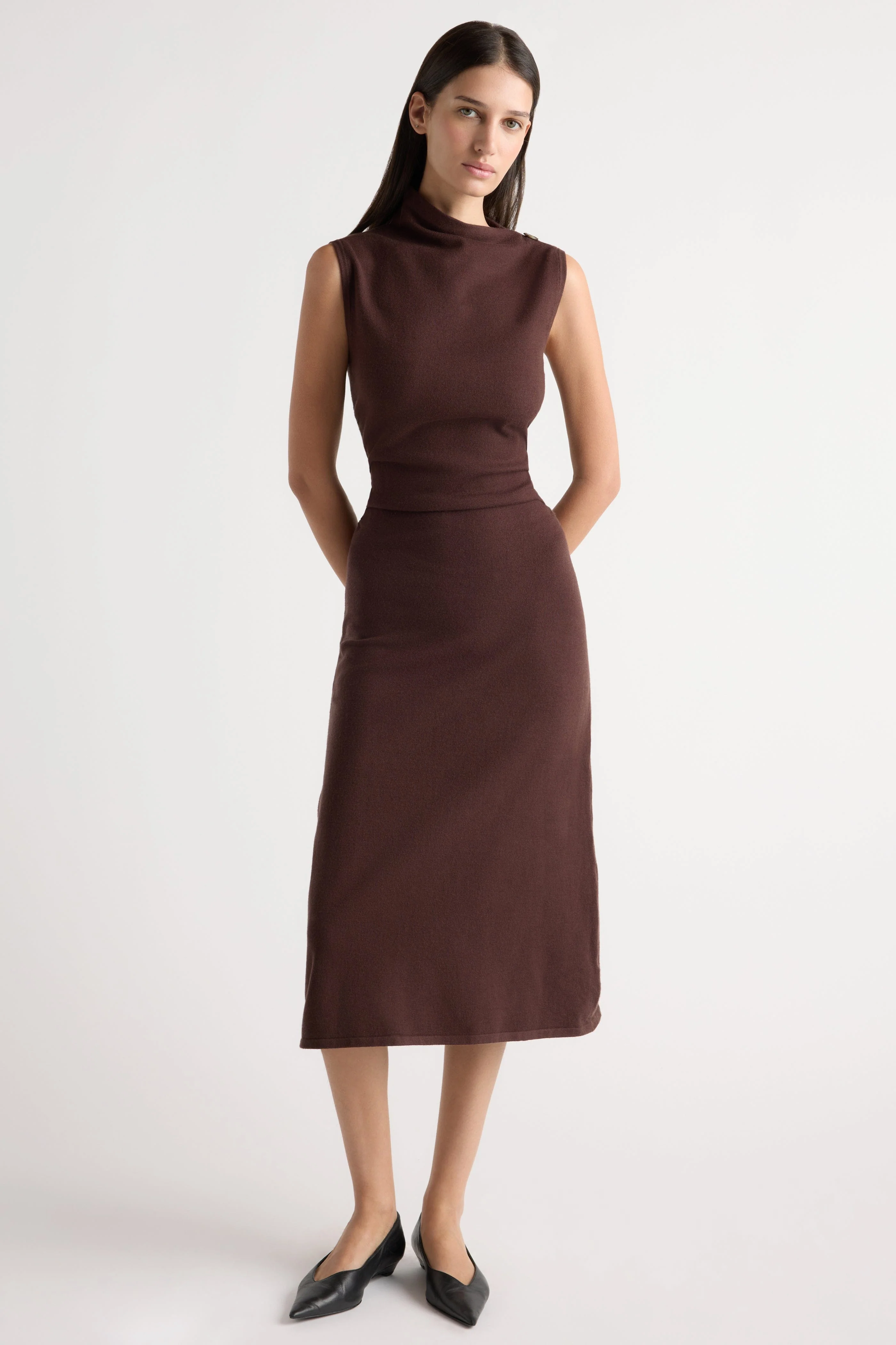 Abel Asymmetric-Neck Dress - Image 4