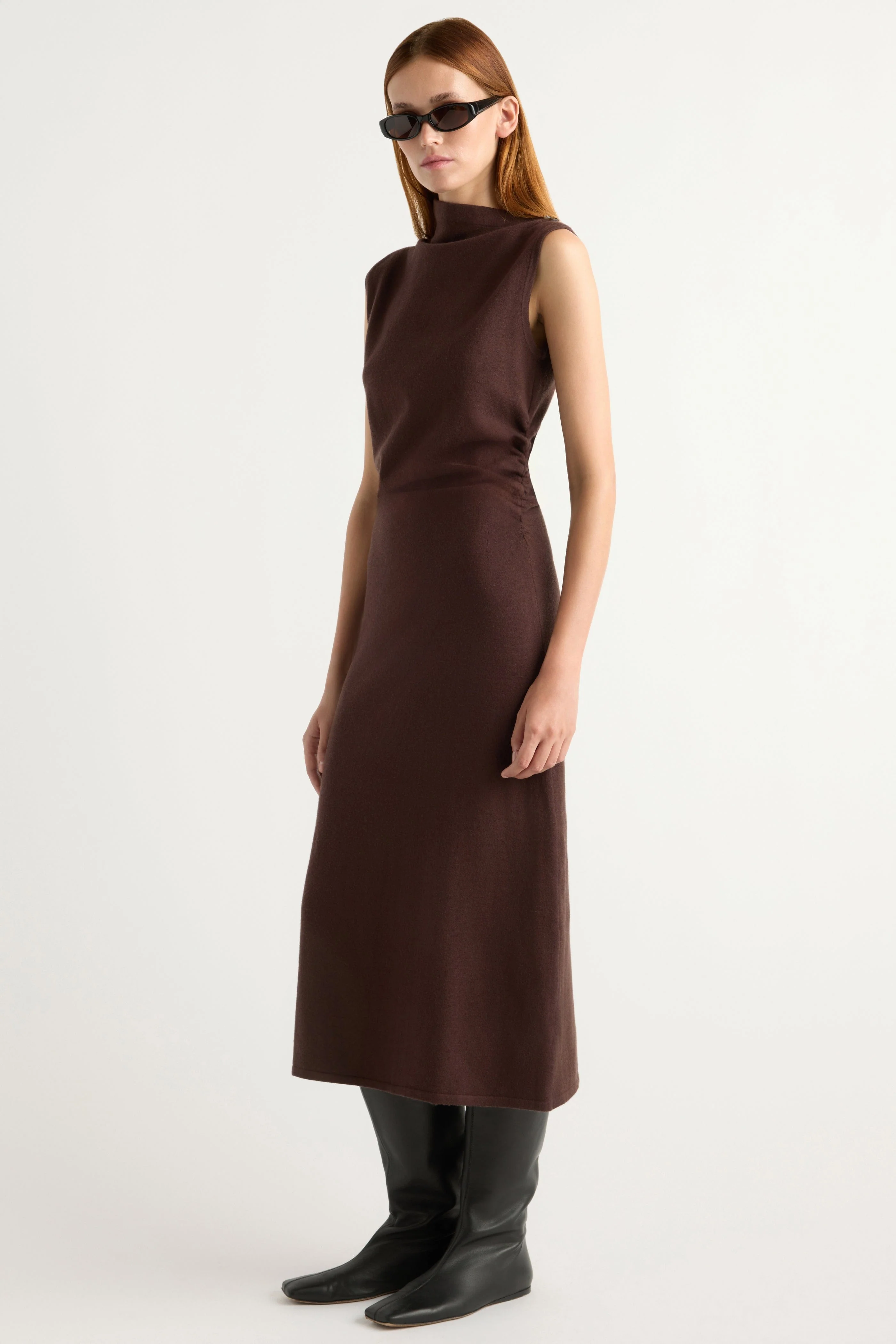 Abel Asymmetric-Neck Dress - Image 7