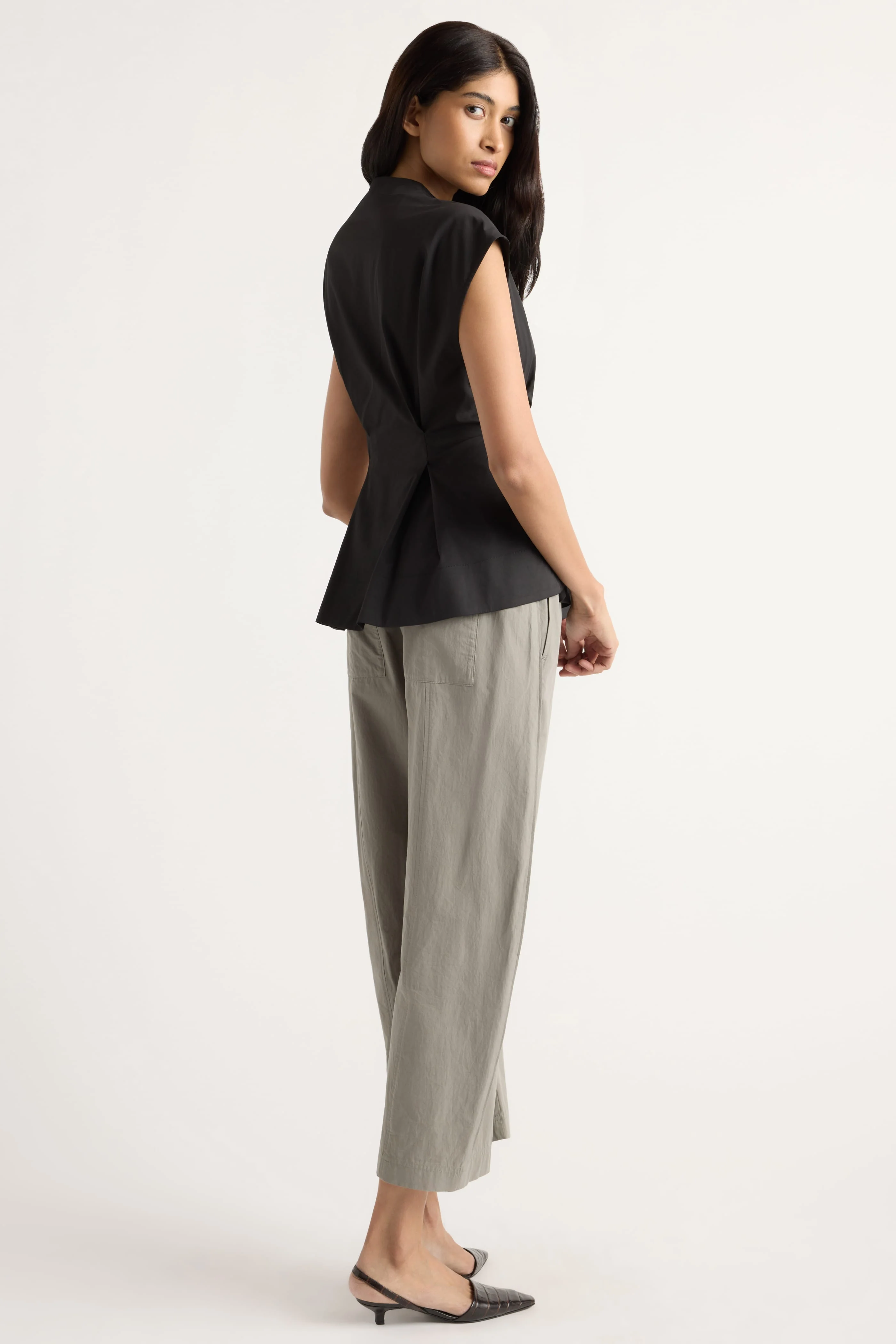 Acacia Cinch-Waist Sculpted Blouse - Image 6