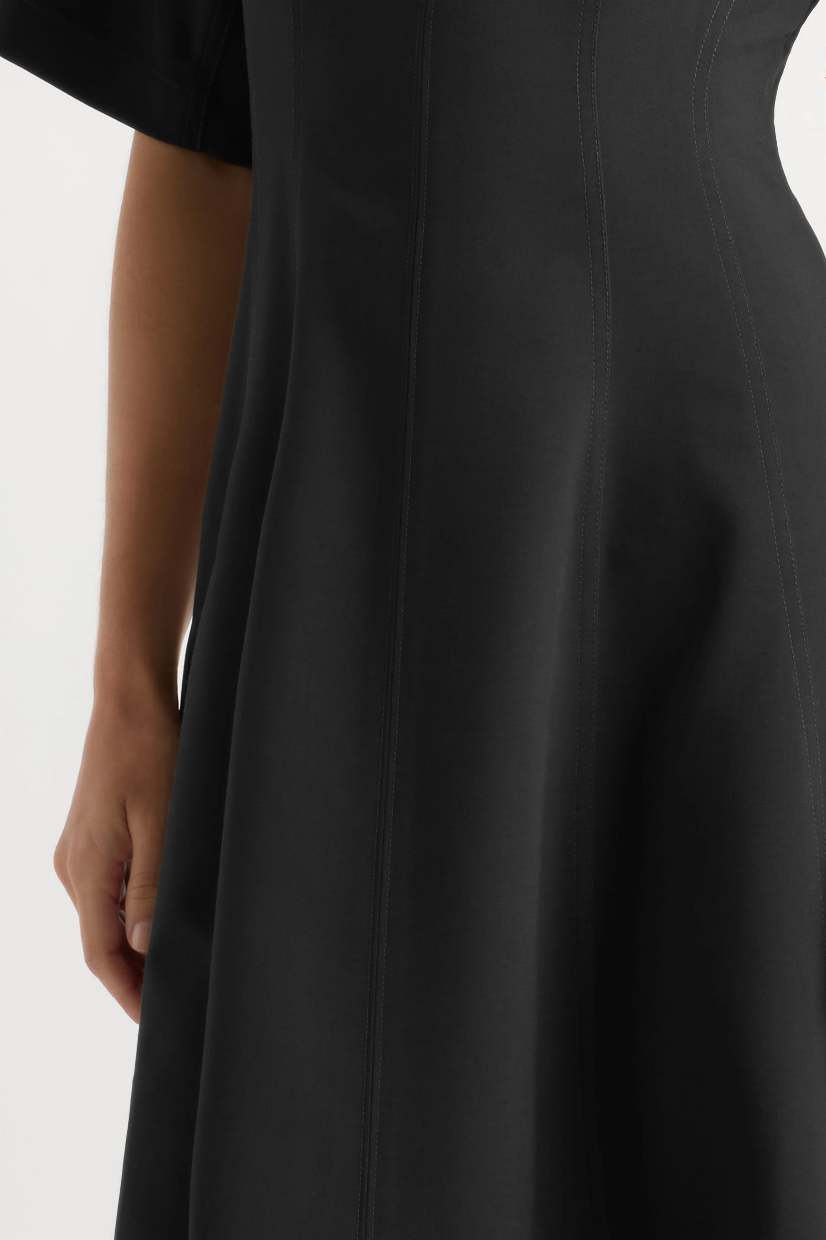 Addison Foldover Scarf-Neck Dress - Image 4
