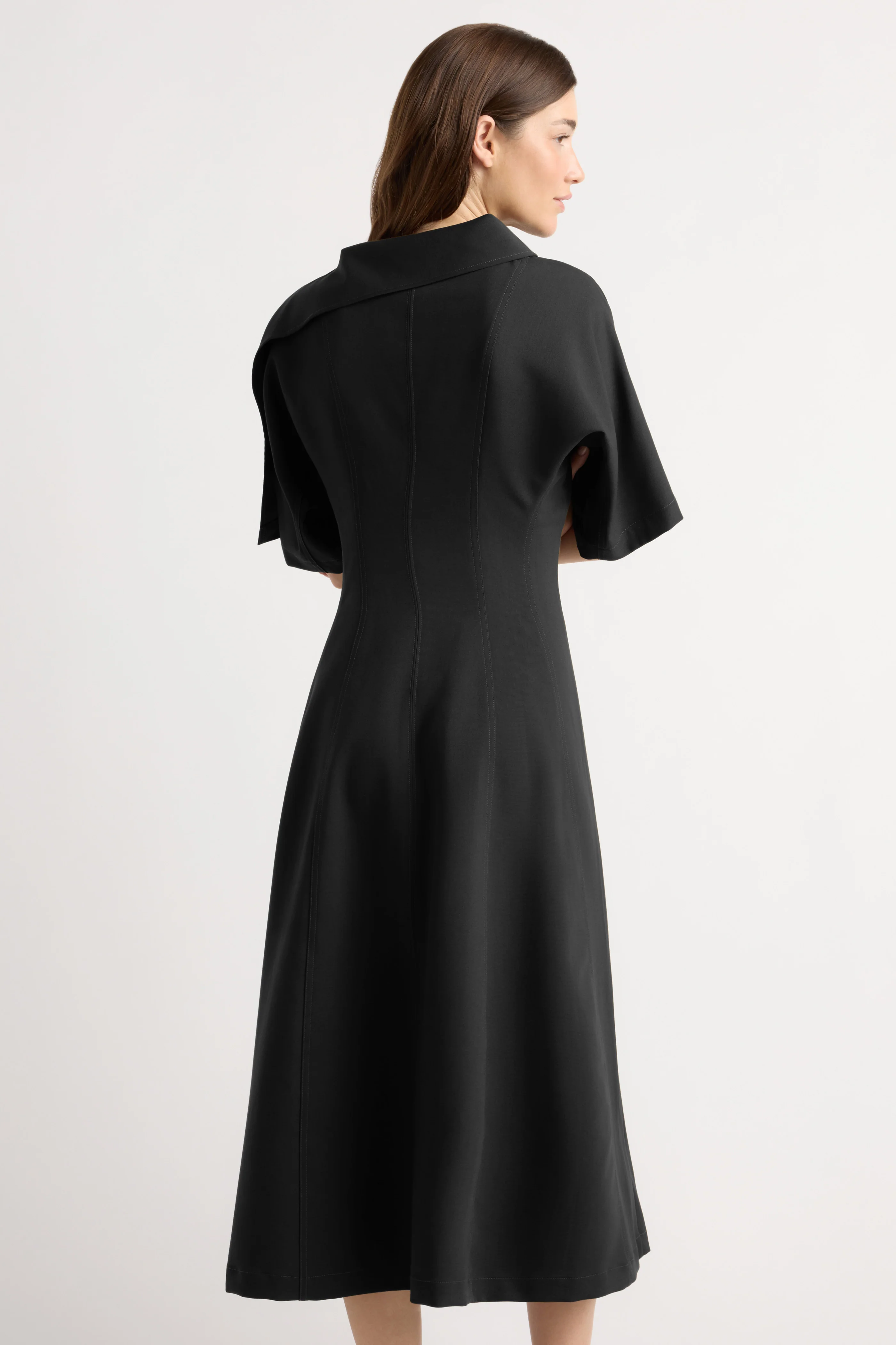 Addison Foldover Scarf-Neck Dress - Image 6