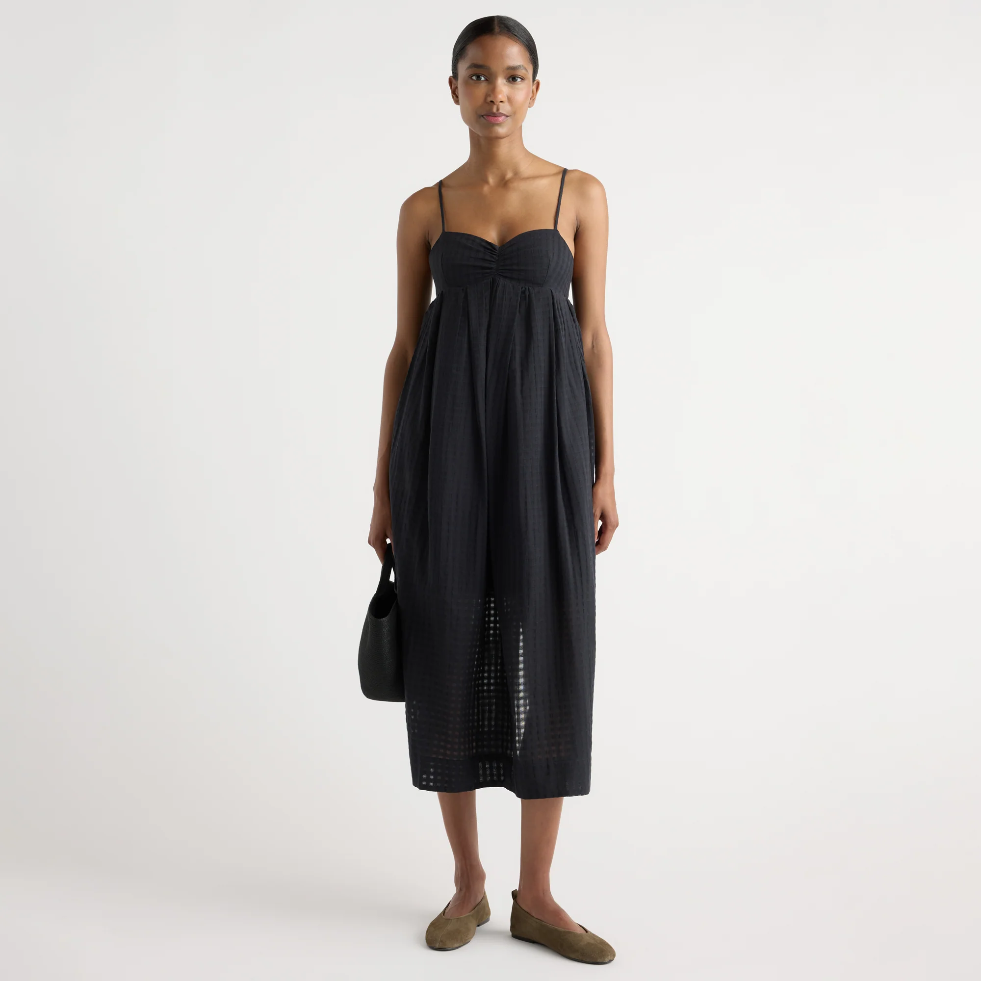 Afrodita Sweetheart Gingham Maxi Dress