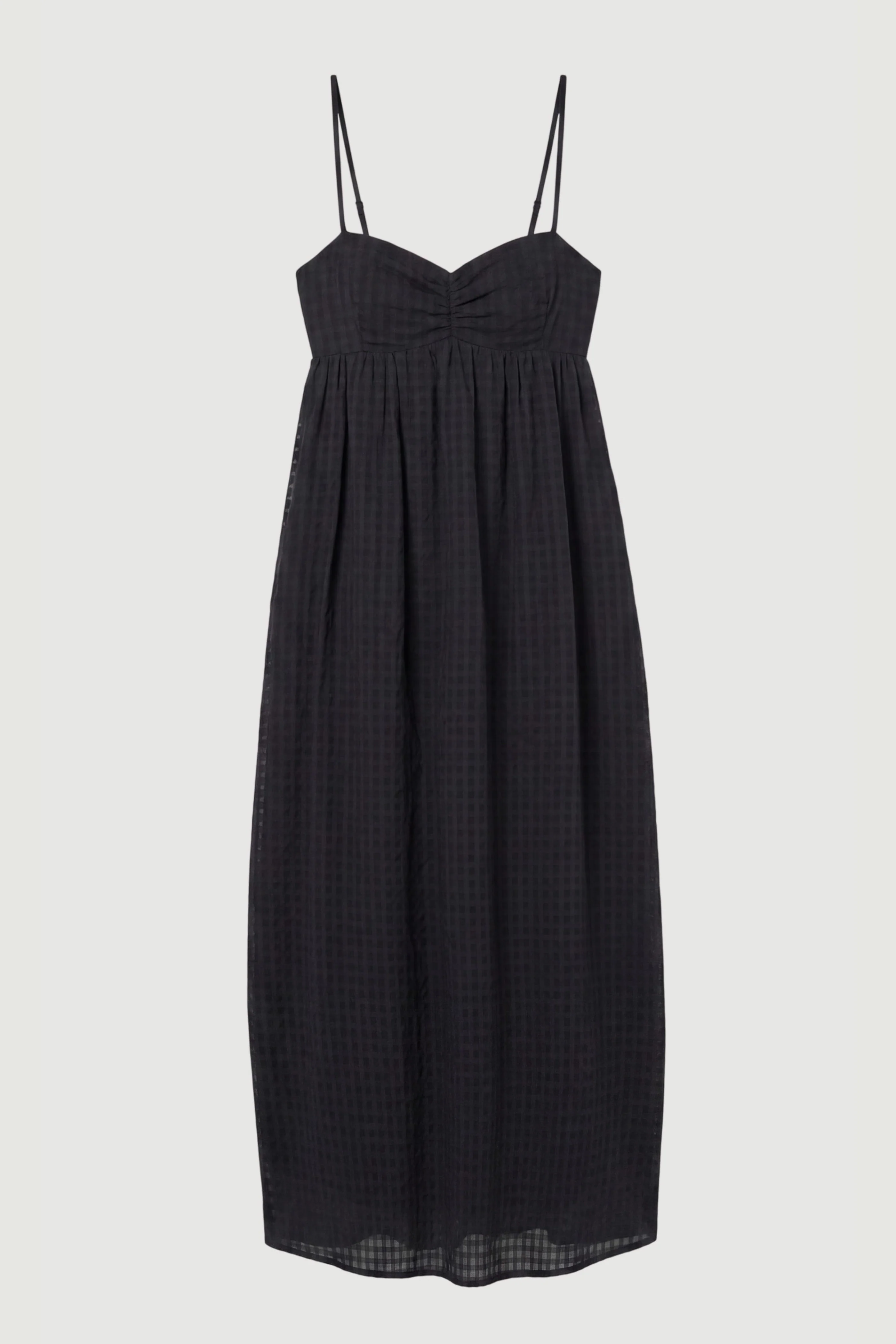 Afrodita Sweetheart Gingham Maxi Dress - Image 10