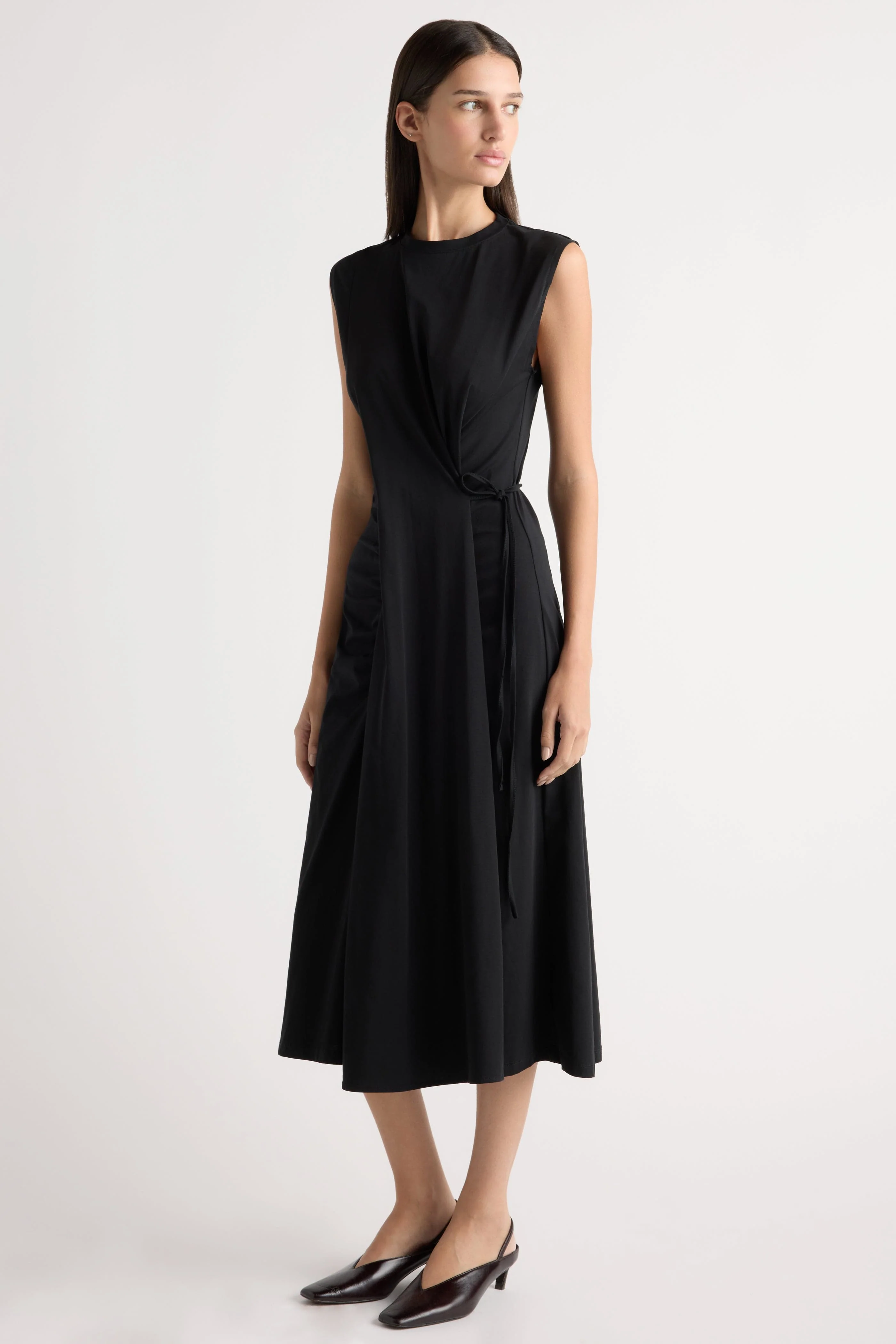 Agnes Twist-Drape Jersey Dress - Image 2