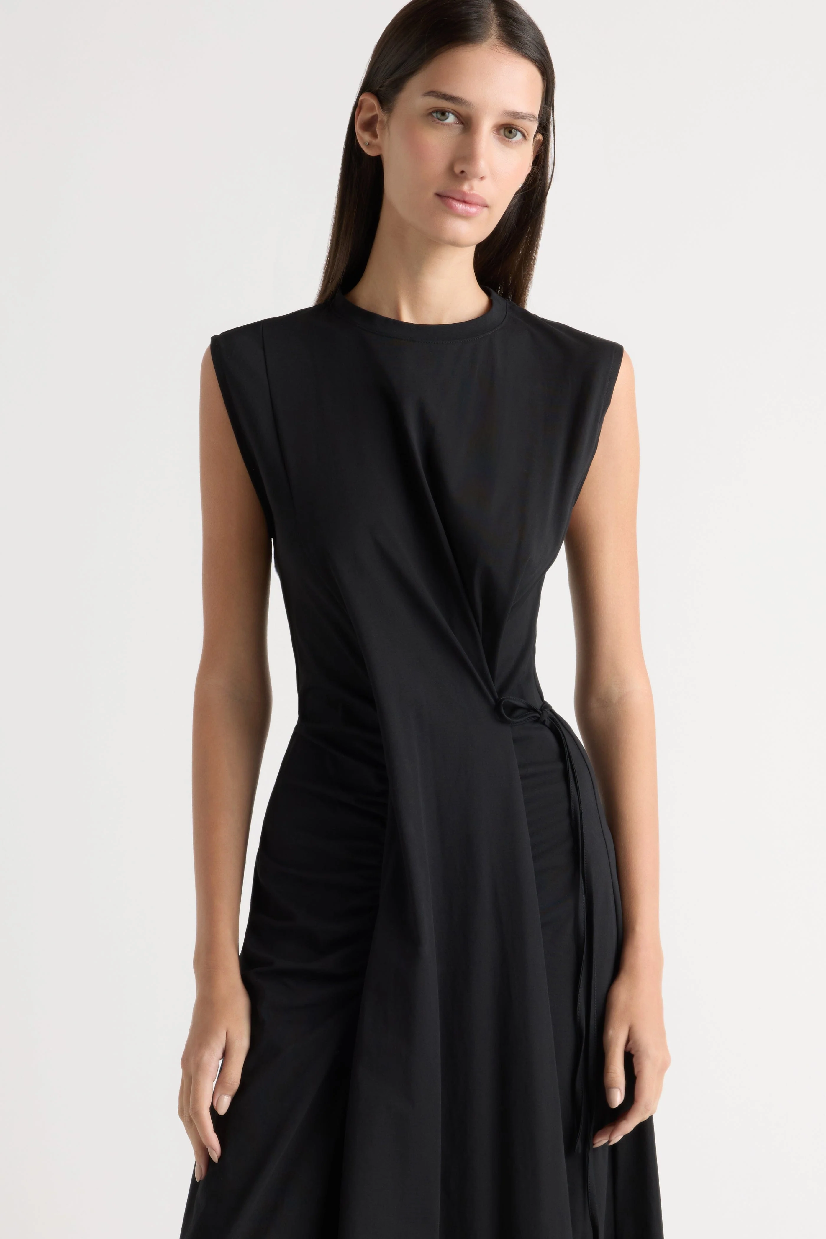 Agnes Twist-Drape Jersey Dress - Image 3