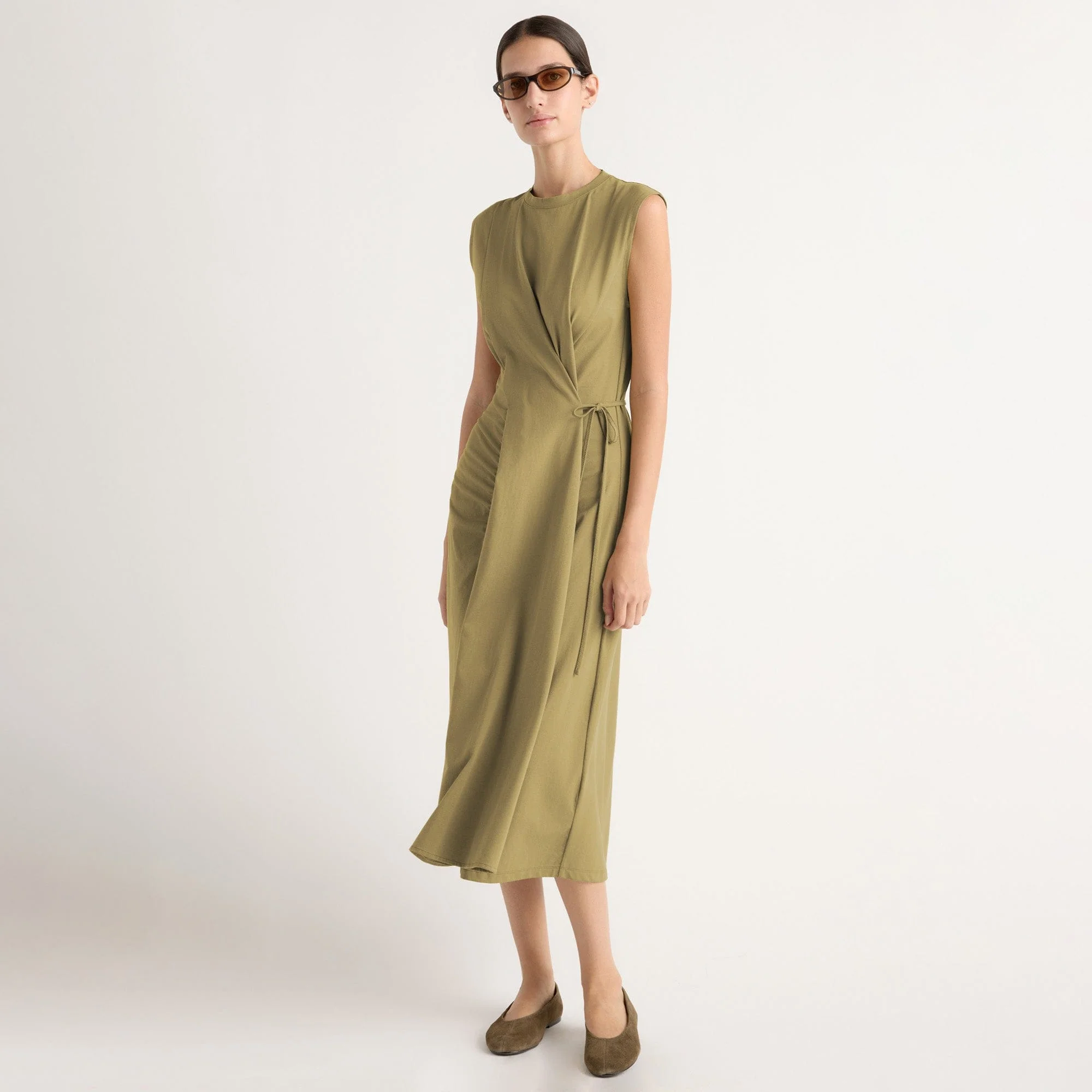 Agnes Twist-Drape Jersey Dress