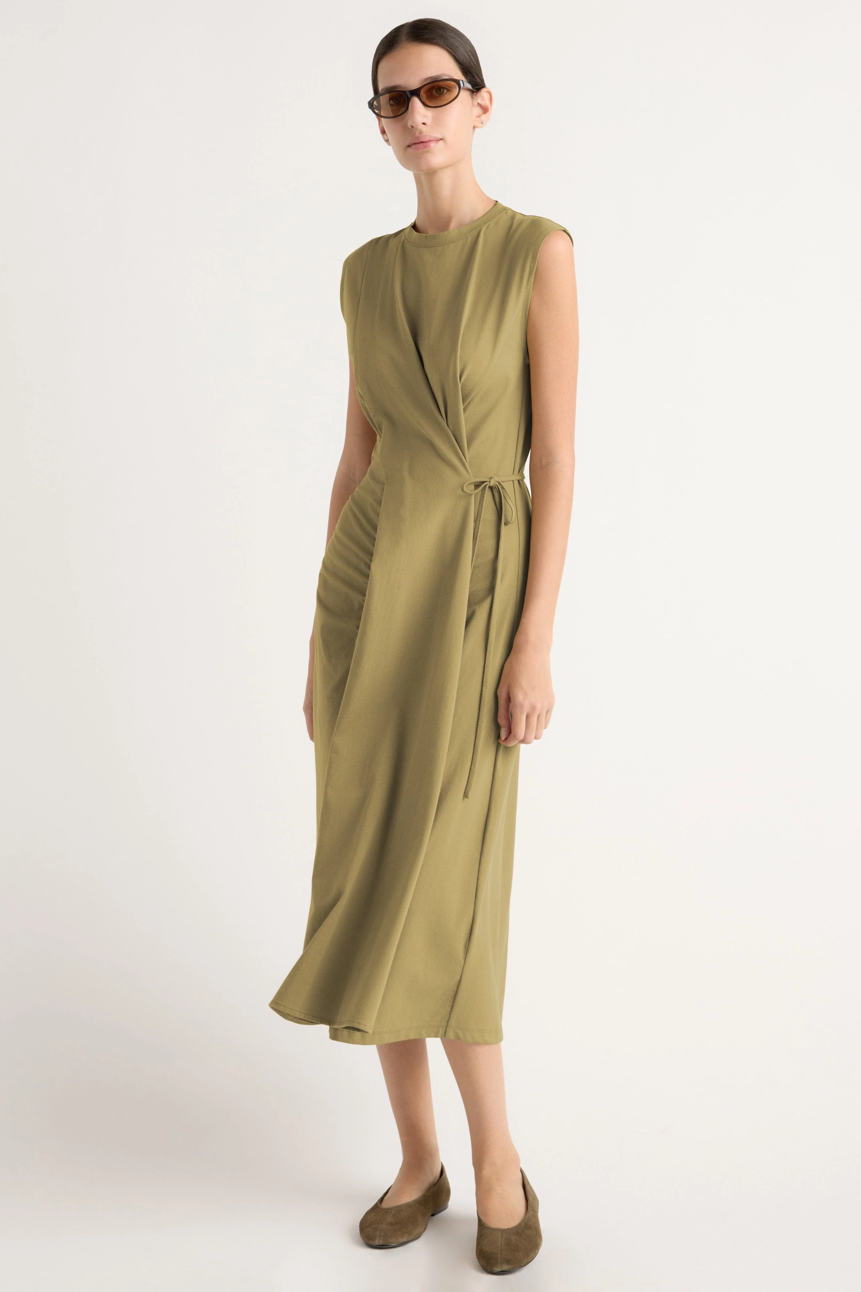Agnes Twist-Drape Jersey Dress - Image 2