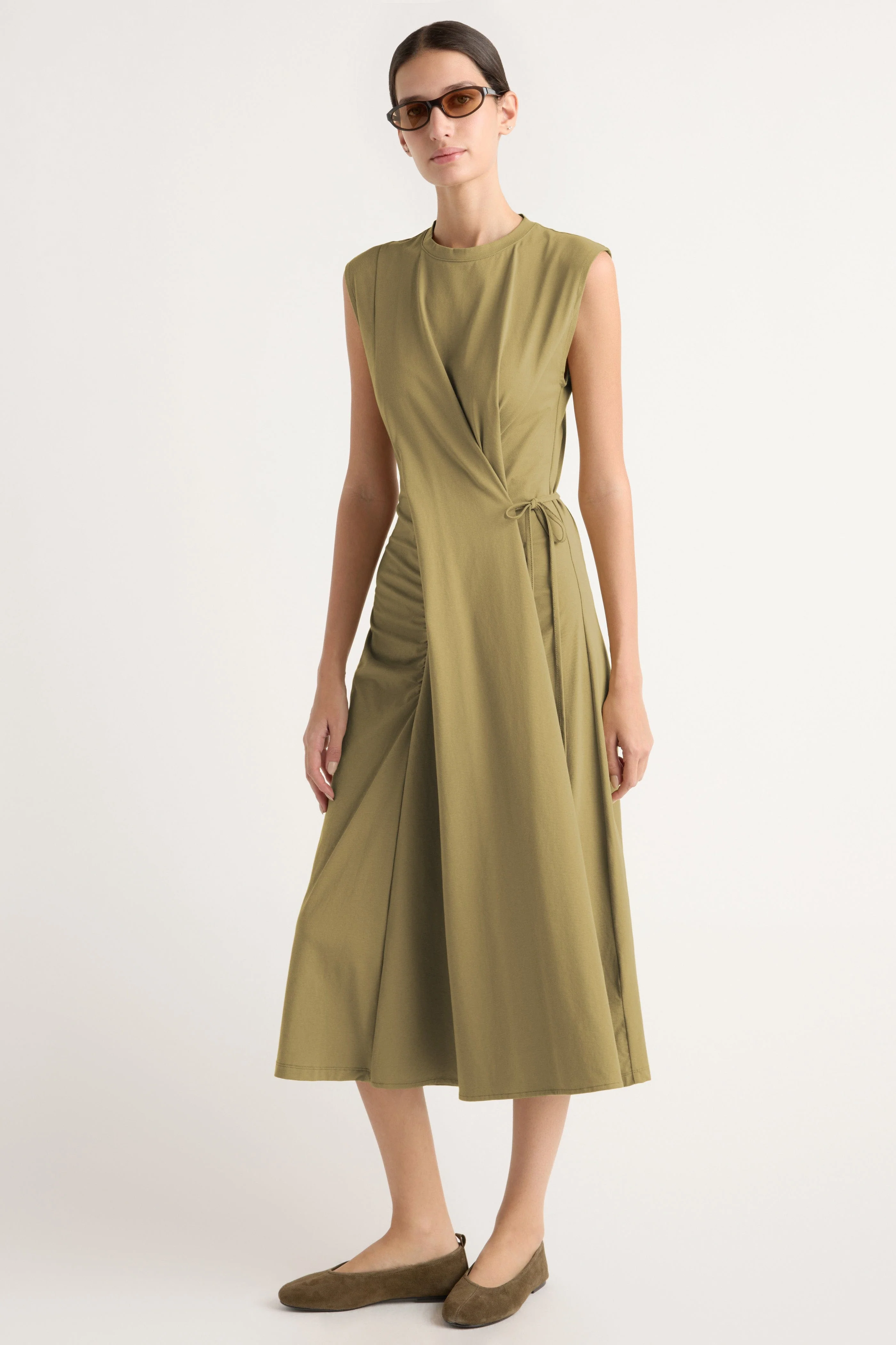 Agnes Twist-Drape Jersey Dress - Image 4