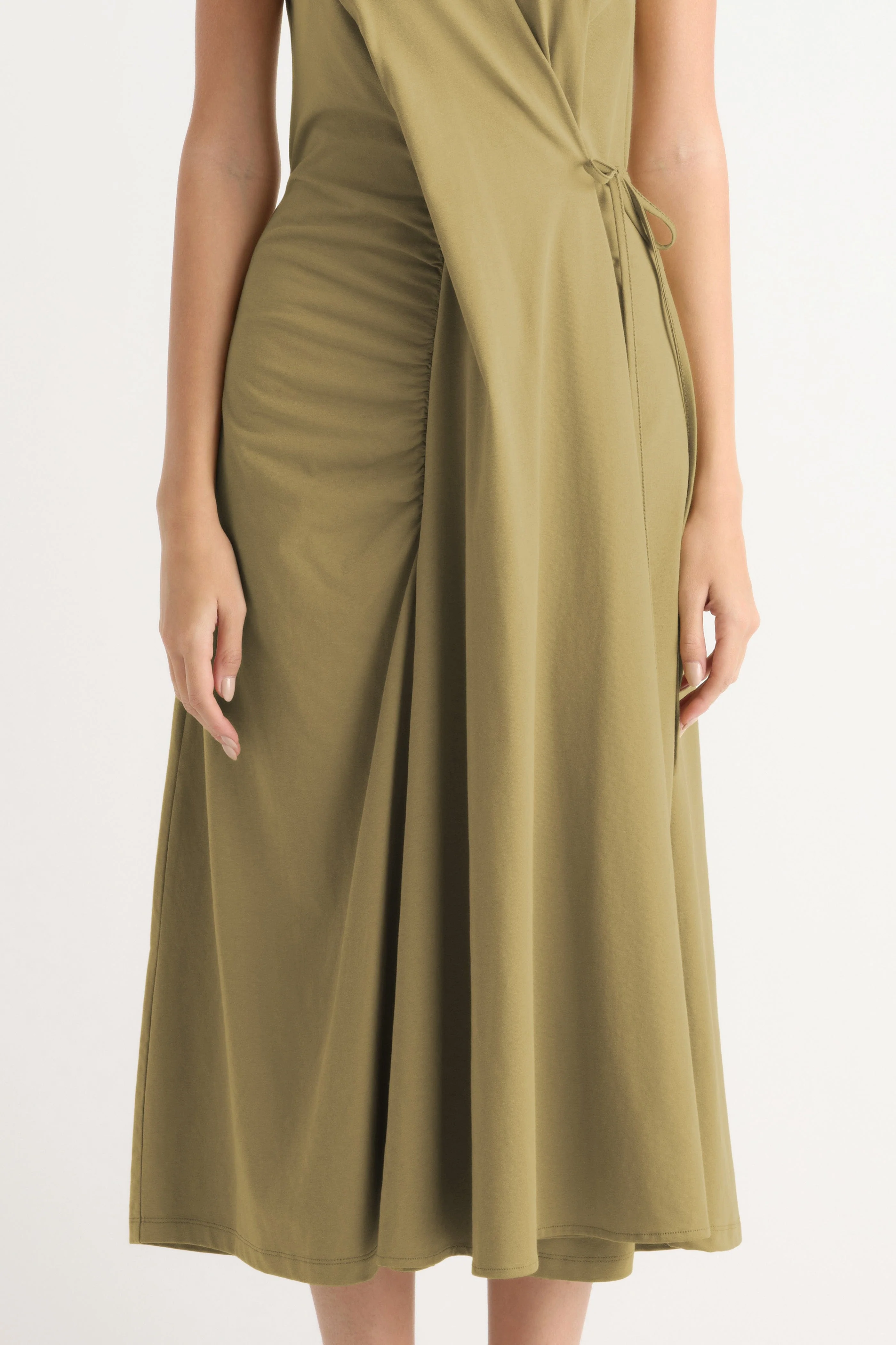 Agnes Twist-Drape Jersey Dress - Image 5