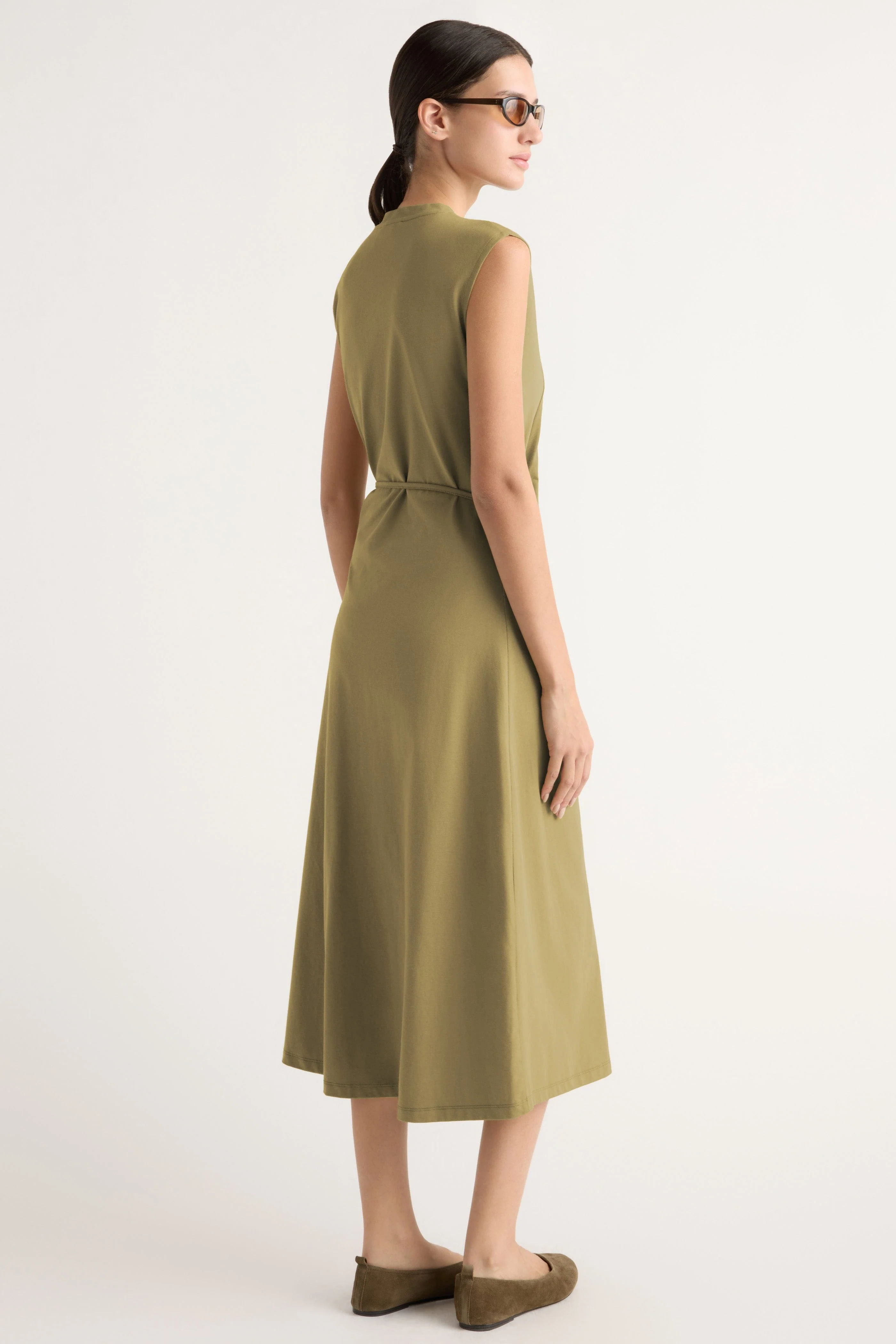 Agnes Twist-Drape Jersey Dress - Image 6