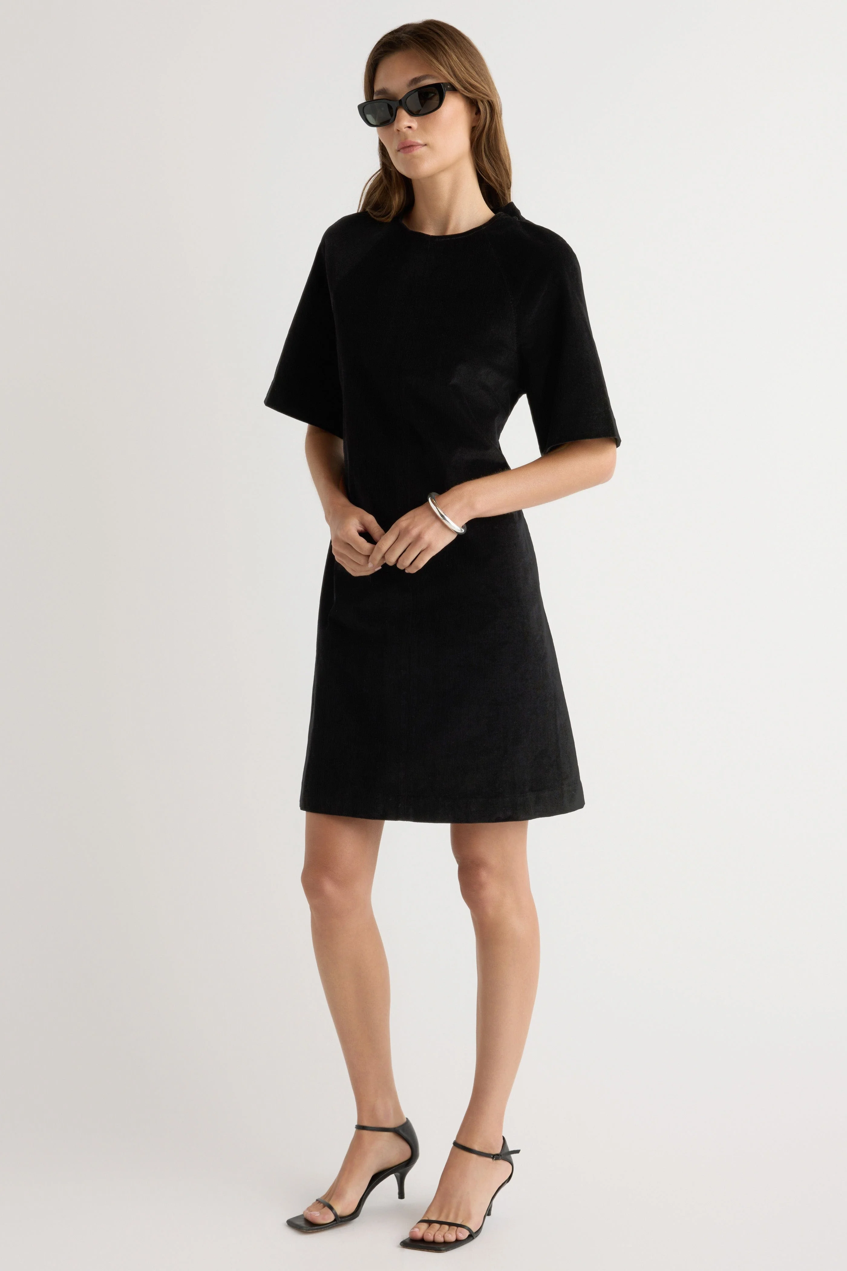 Aika Back-Tie Corduroy Mini Dress - Image 4