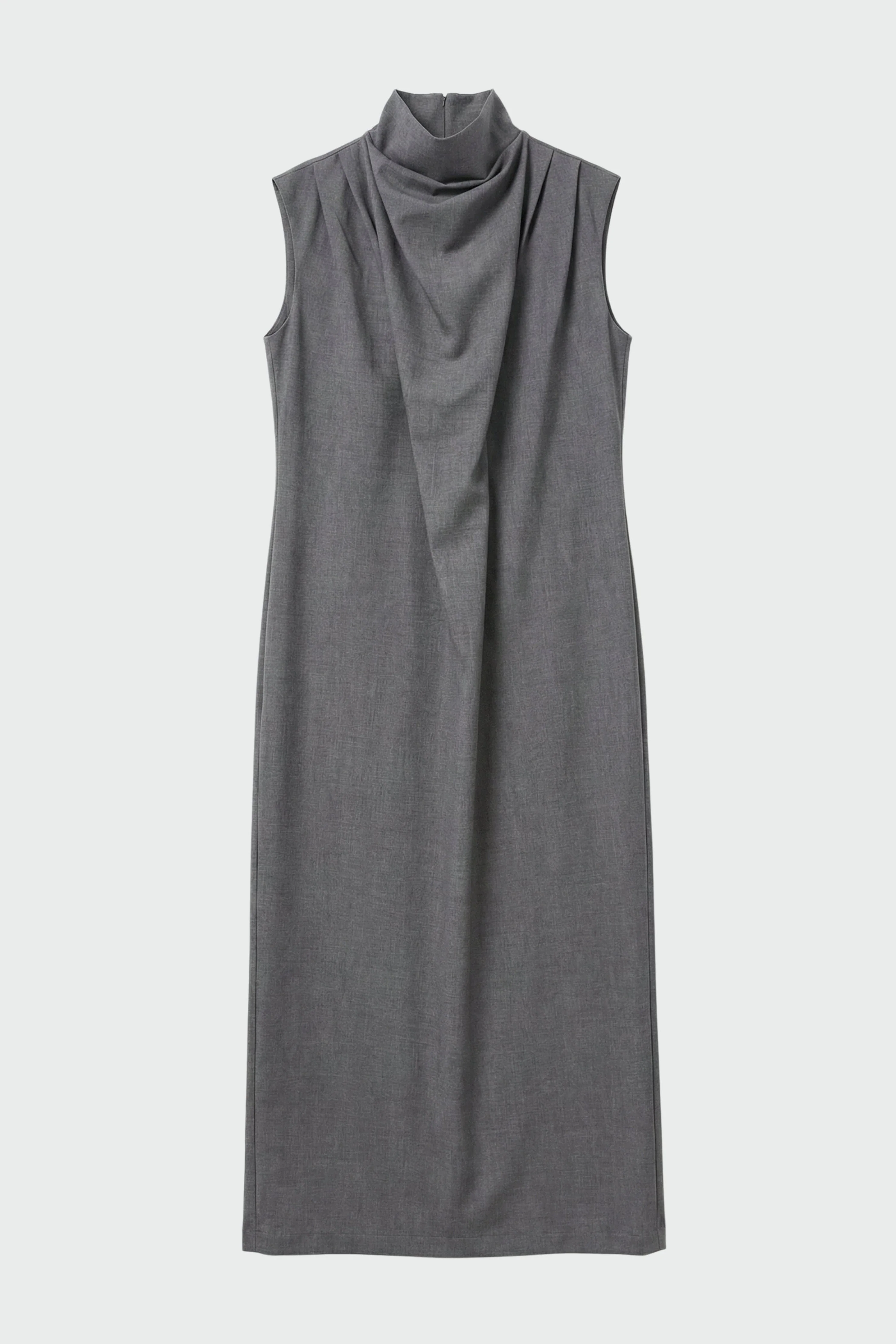 Amara Gathered-Neck Drape Dress - Image 8