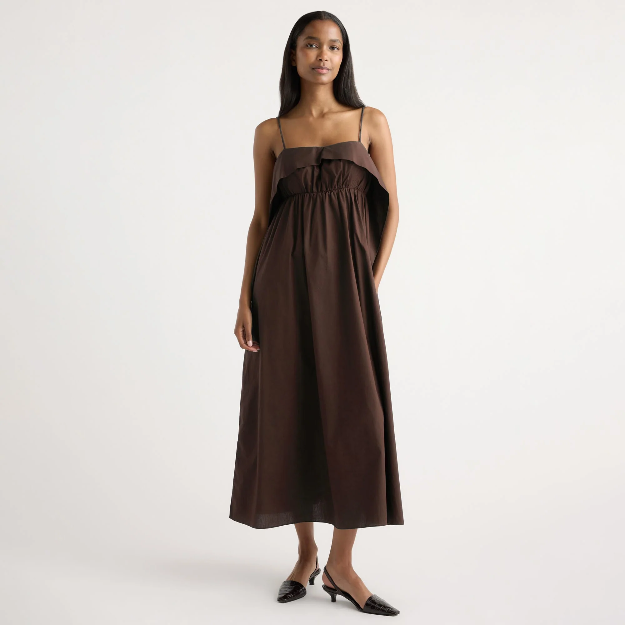 Astrid Organic Cotton Foldover Dress
