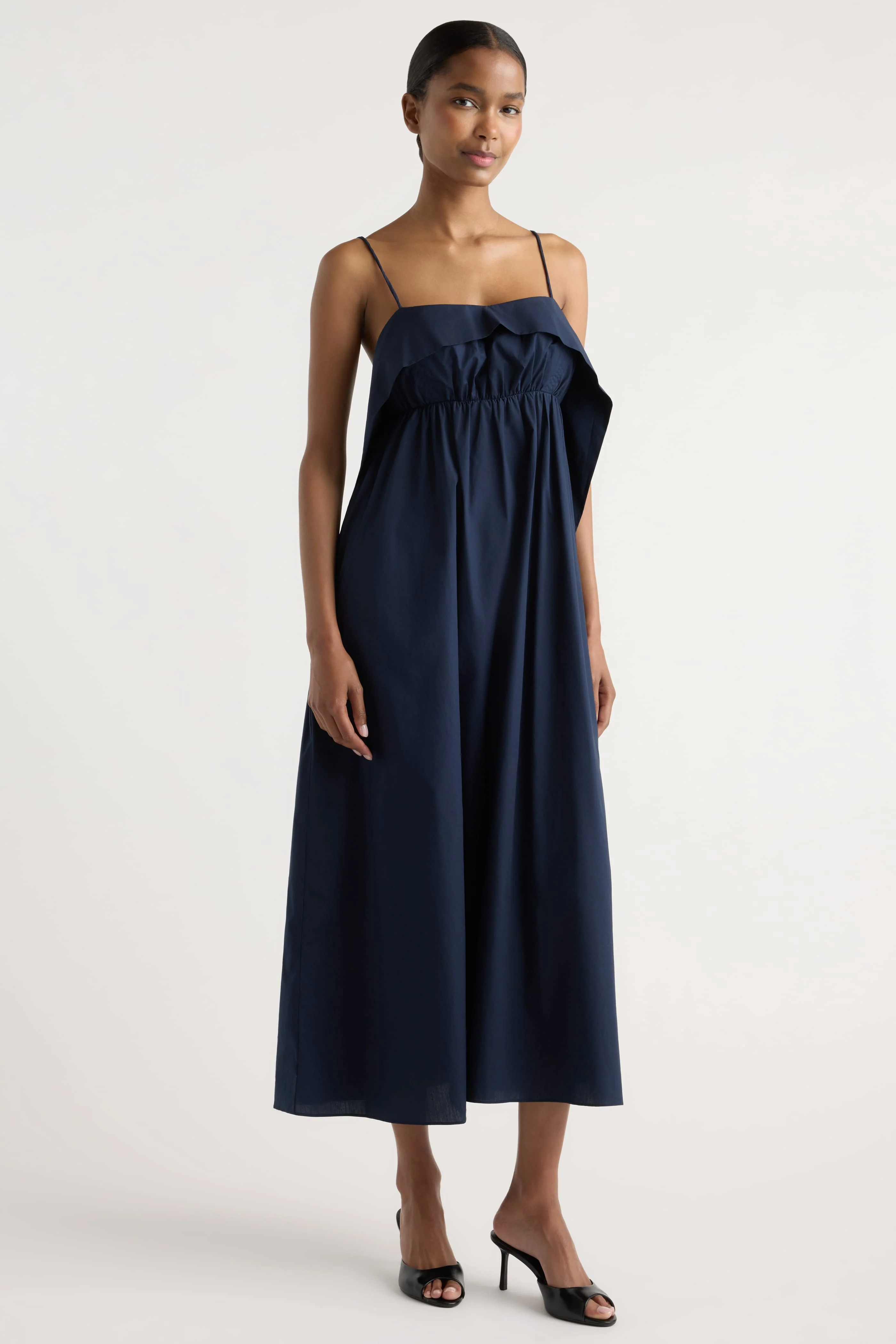 Astrid Organic Cotton Foldover Dress - Image 2