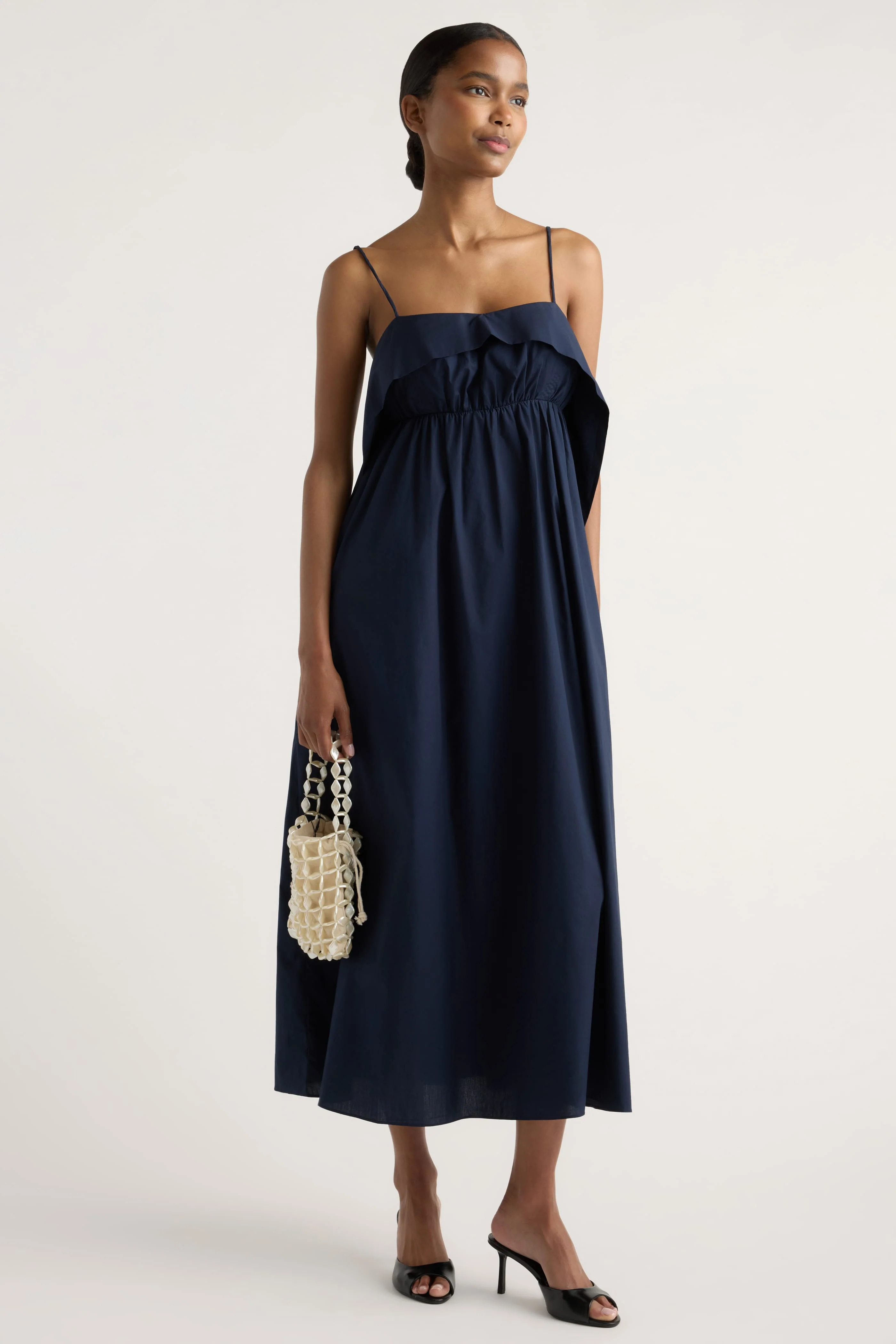 Astrid Organic Cotton Foldover Dress - Image 4