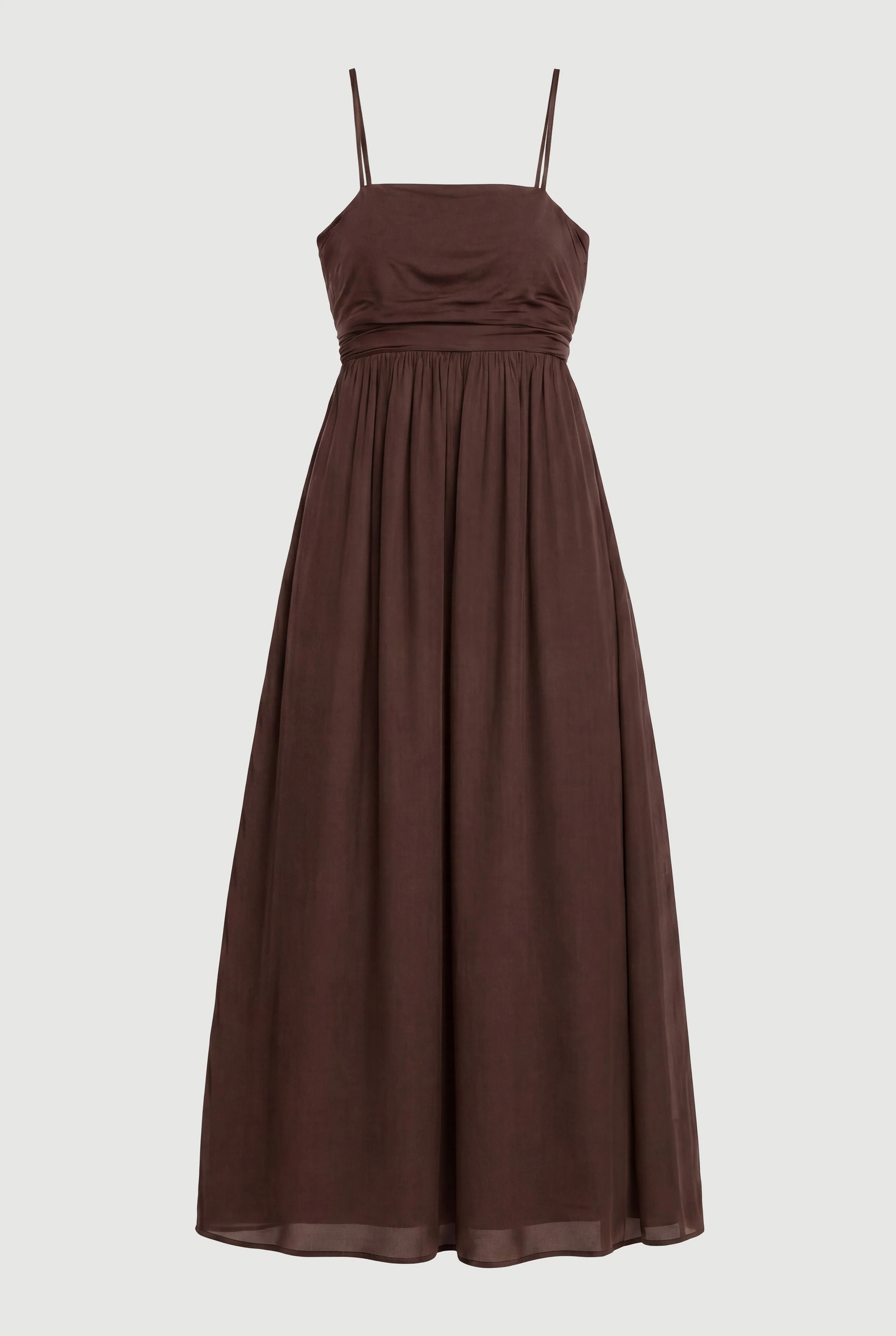 Aurora Ruched Organic Cotton Maxi Dress - Image 7