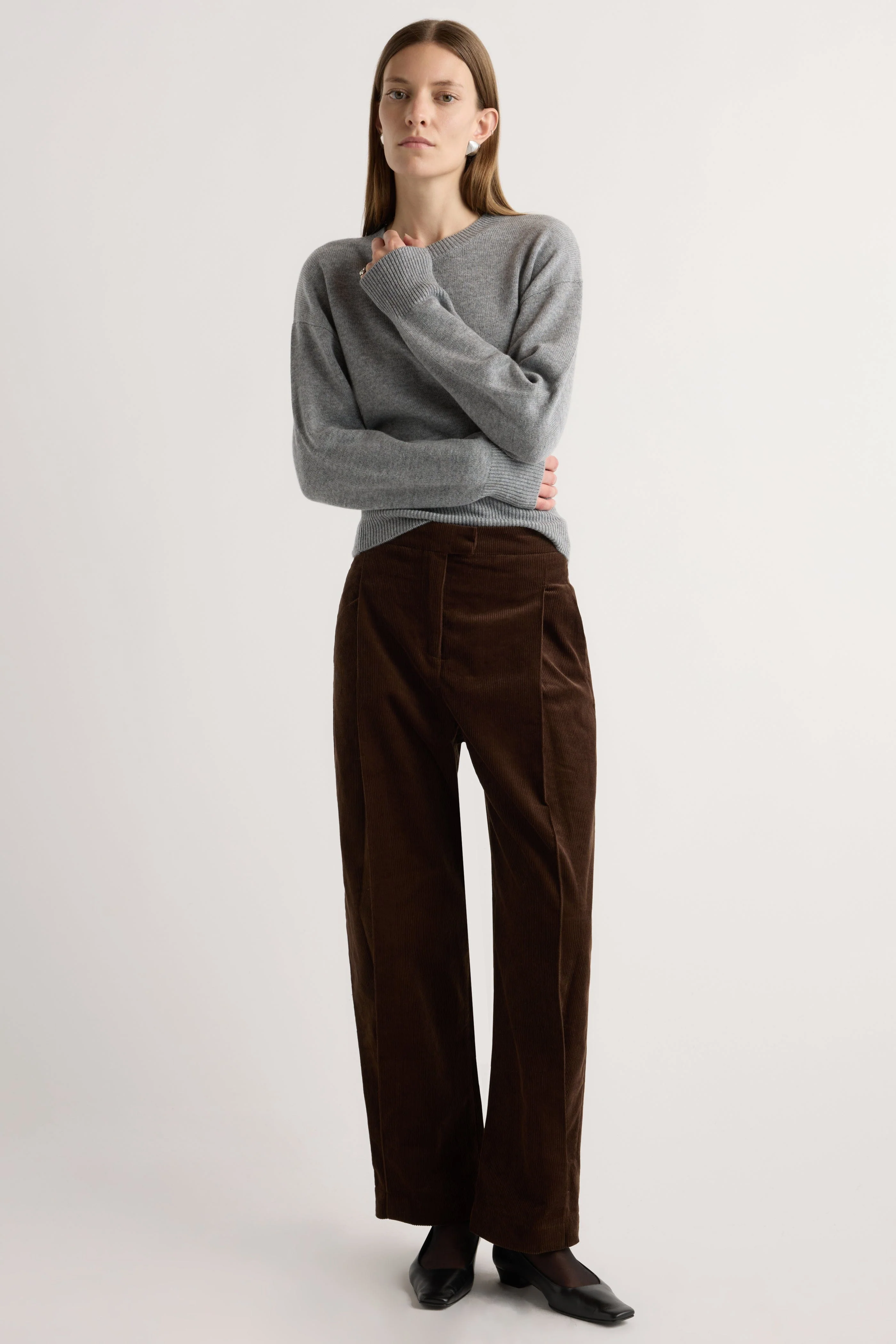 Austino Corduroy Barrel-Leg Pant - Image 6