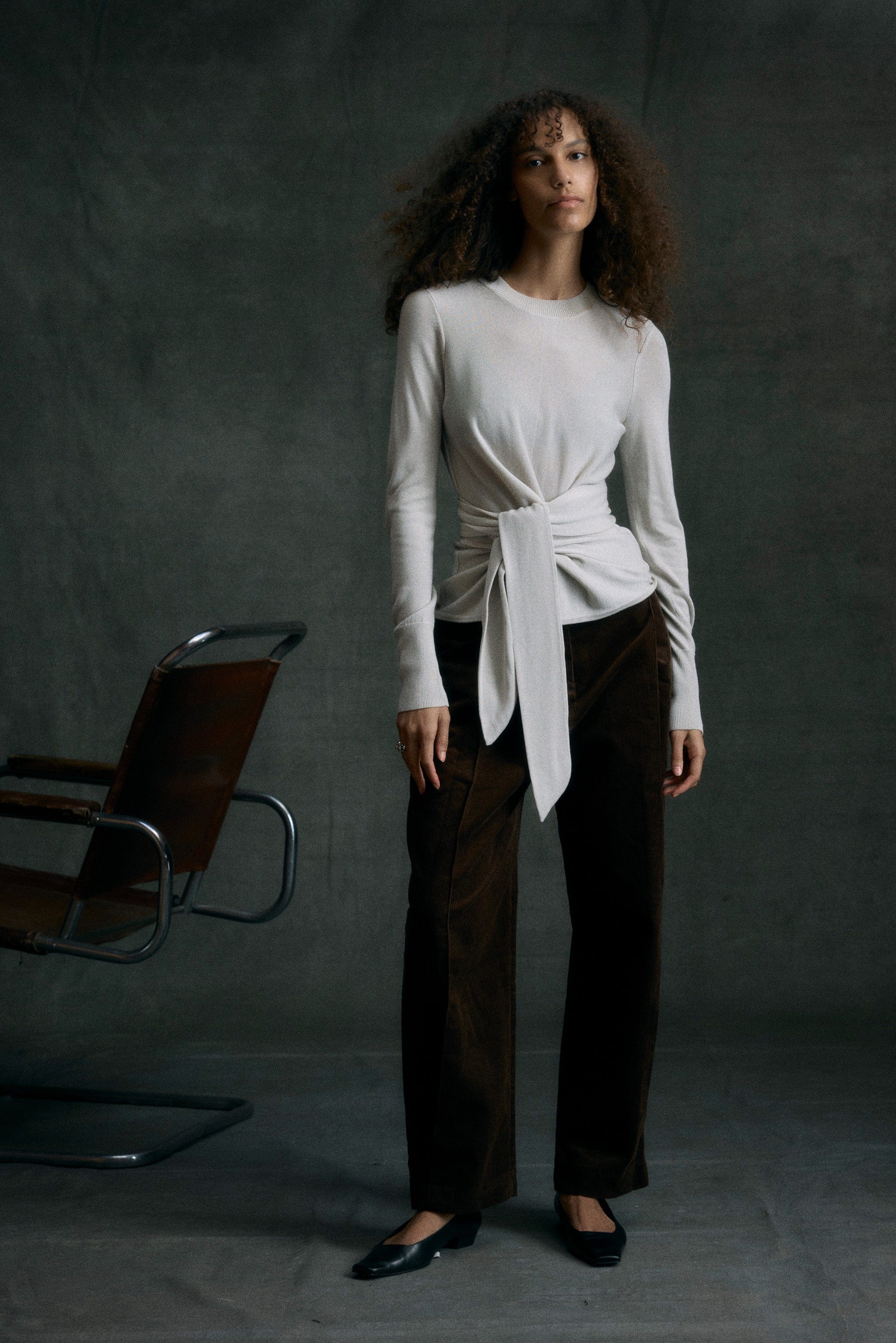 Austino Corduroy Barrel-Leg Pant - Image 9