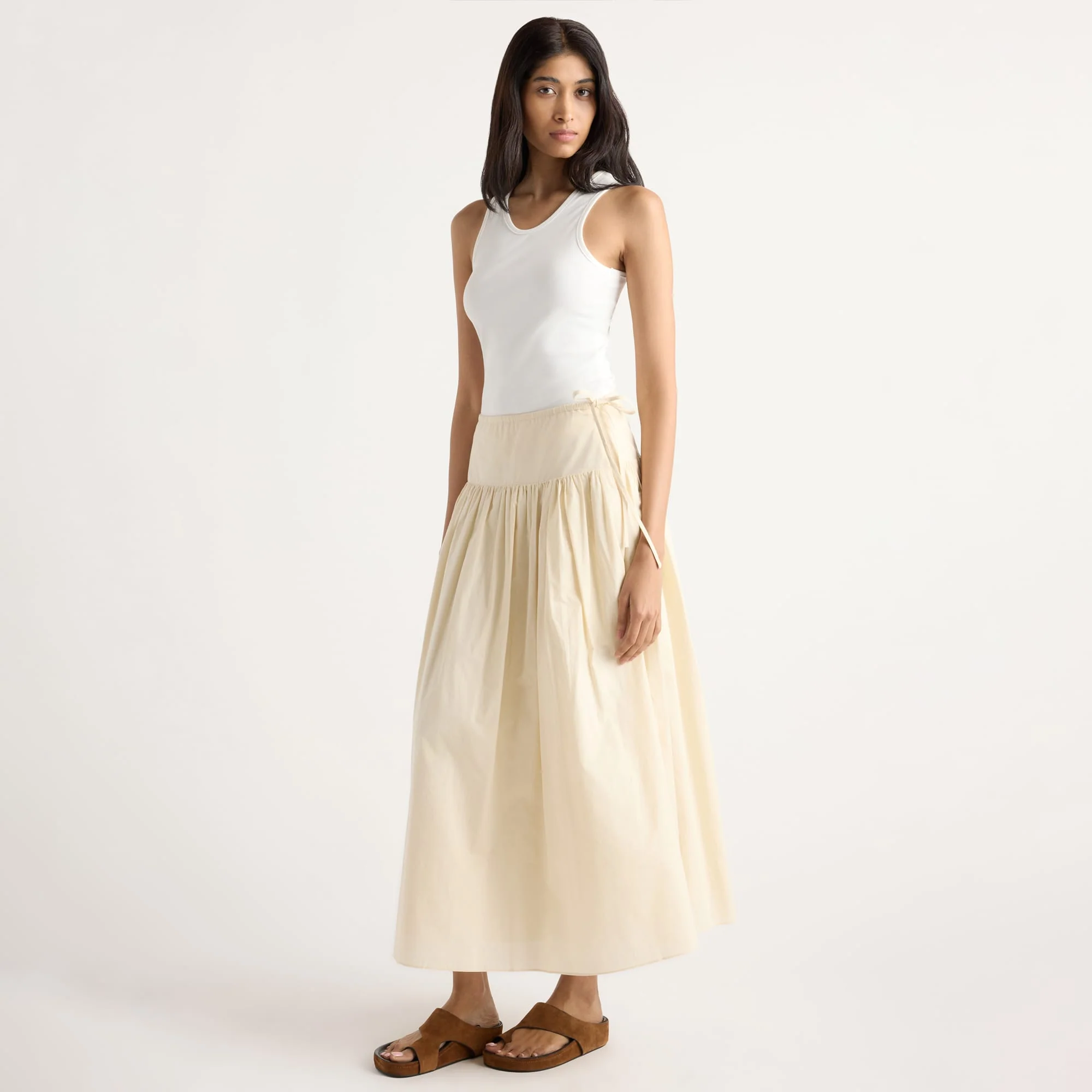 Bao Organic Cotton Drop-Waist Skirt