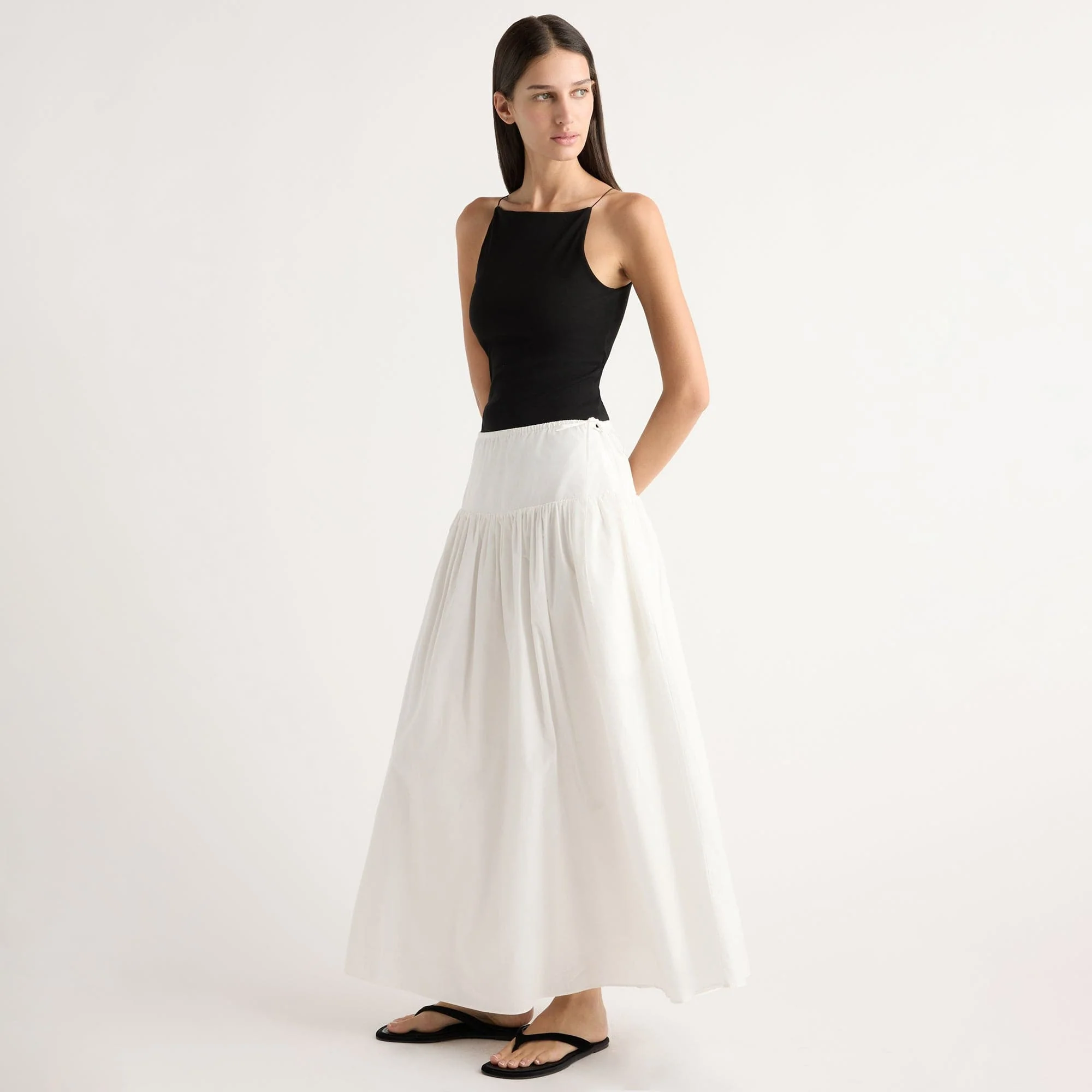 Bao Organic Cotton Drop-Waist Skirt