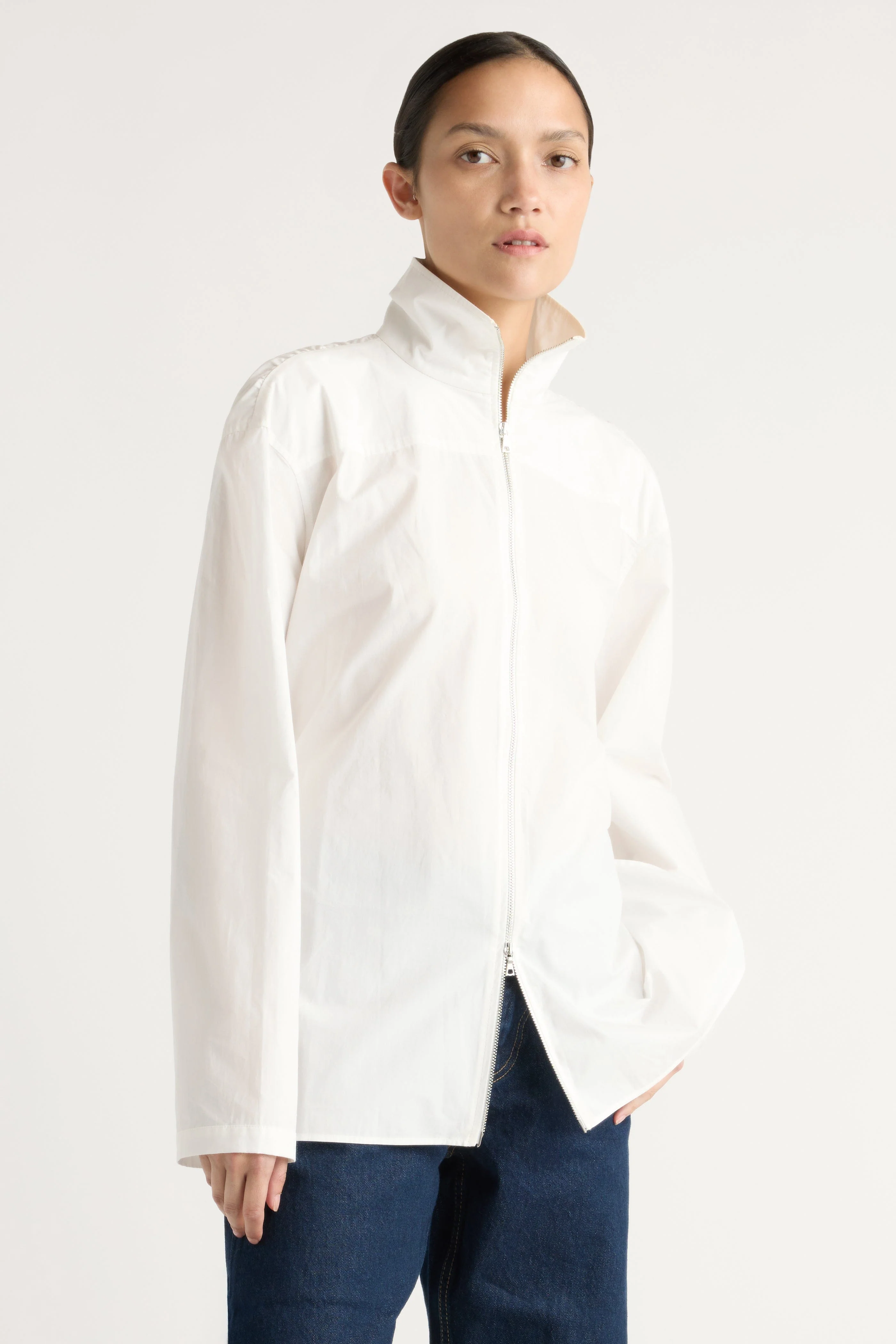 Baylor Cotton Back-Detail Tunic Blouse - Image 3