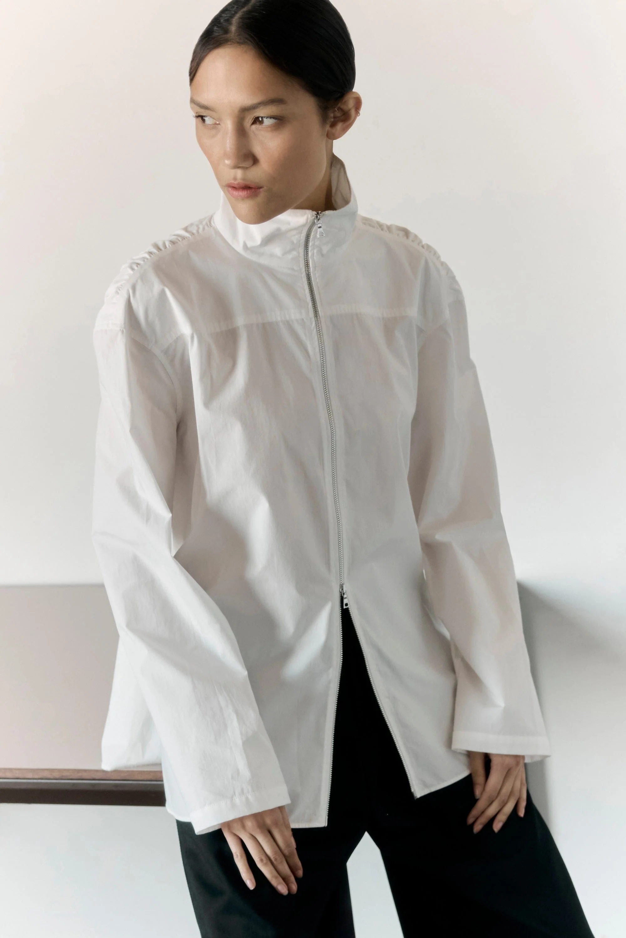 Baylor Cotton Back-Detail Tunic Blouse - Image 8