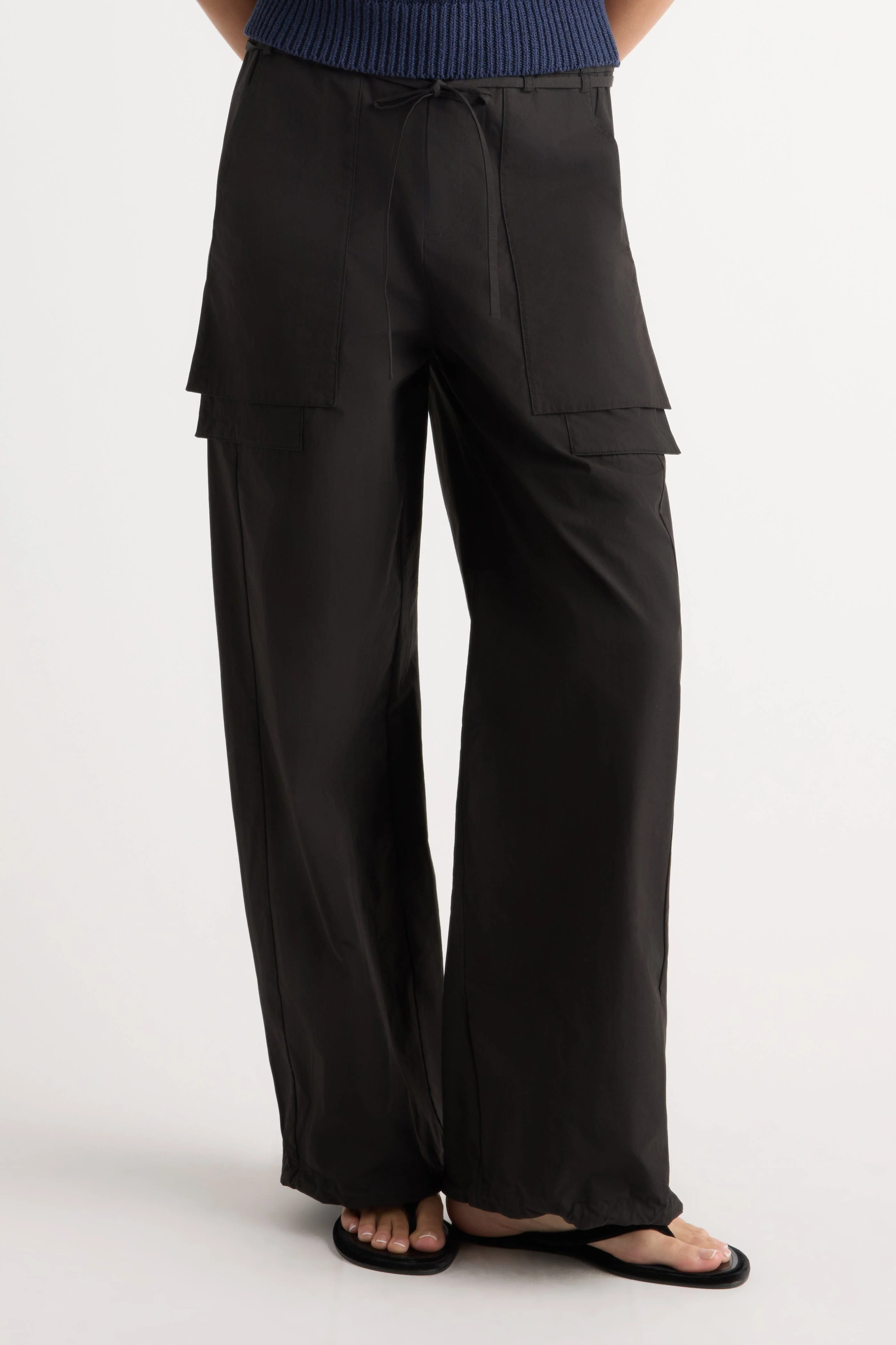 Bekah Exposed-Pocket Cotton Pant - Image 3