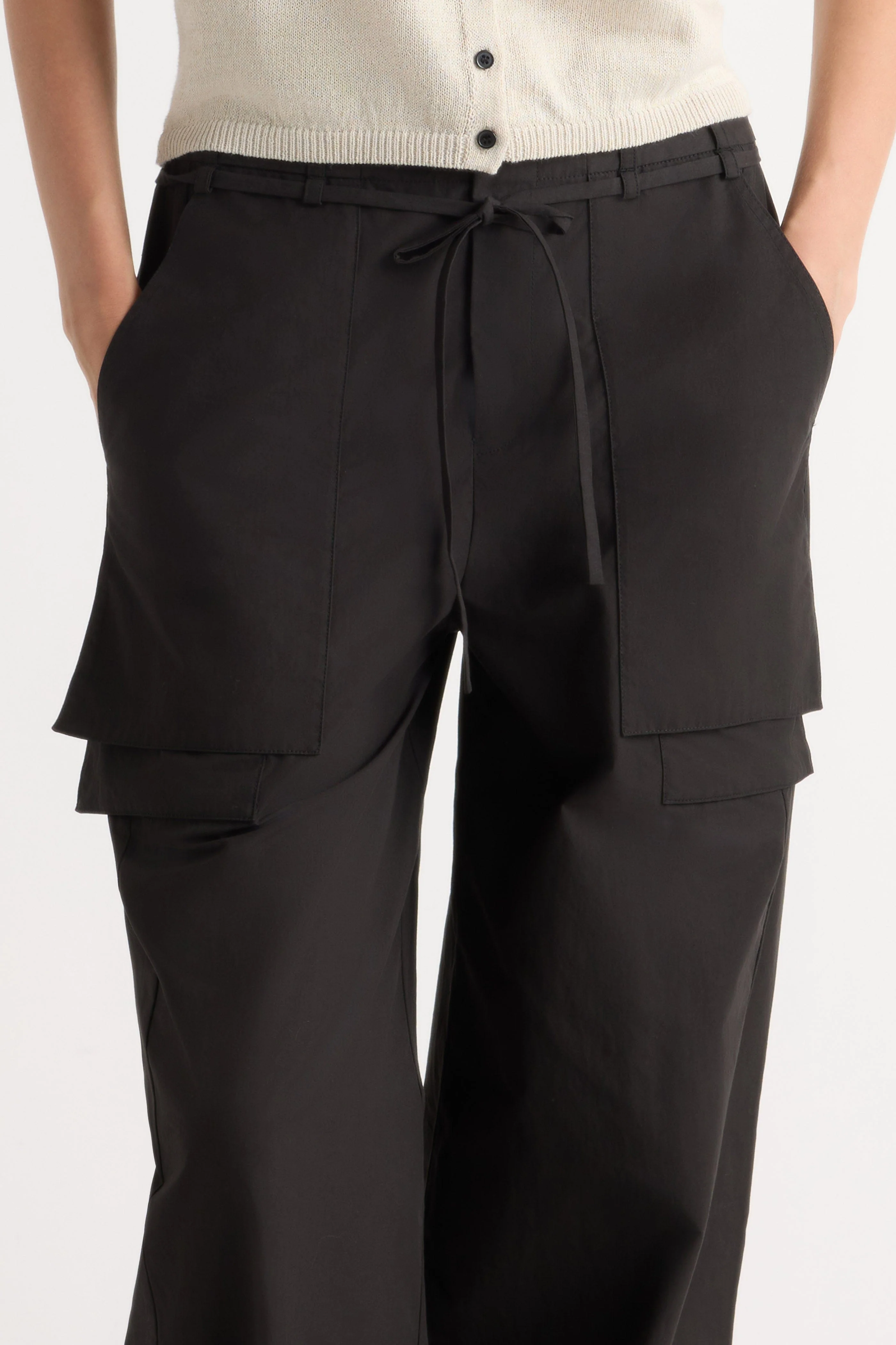 Bekah Exposed-Pocket Cotton Pant - Image 6