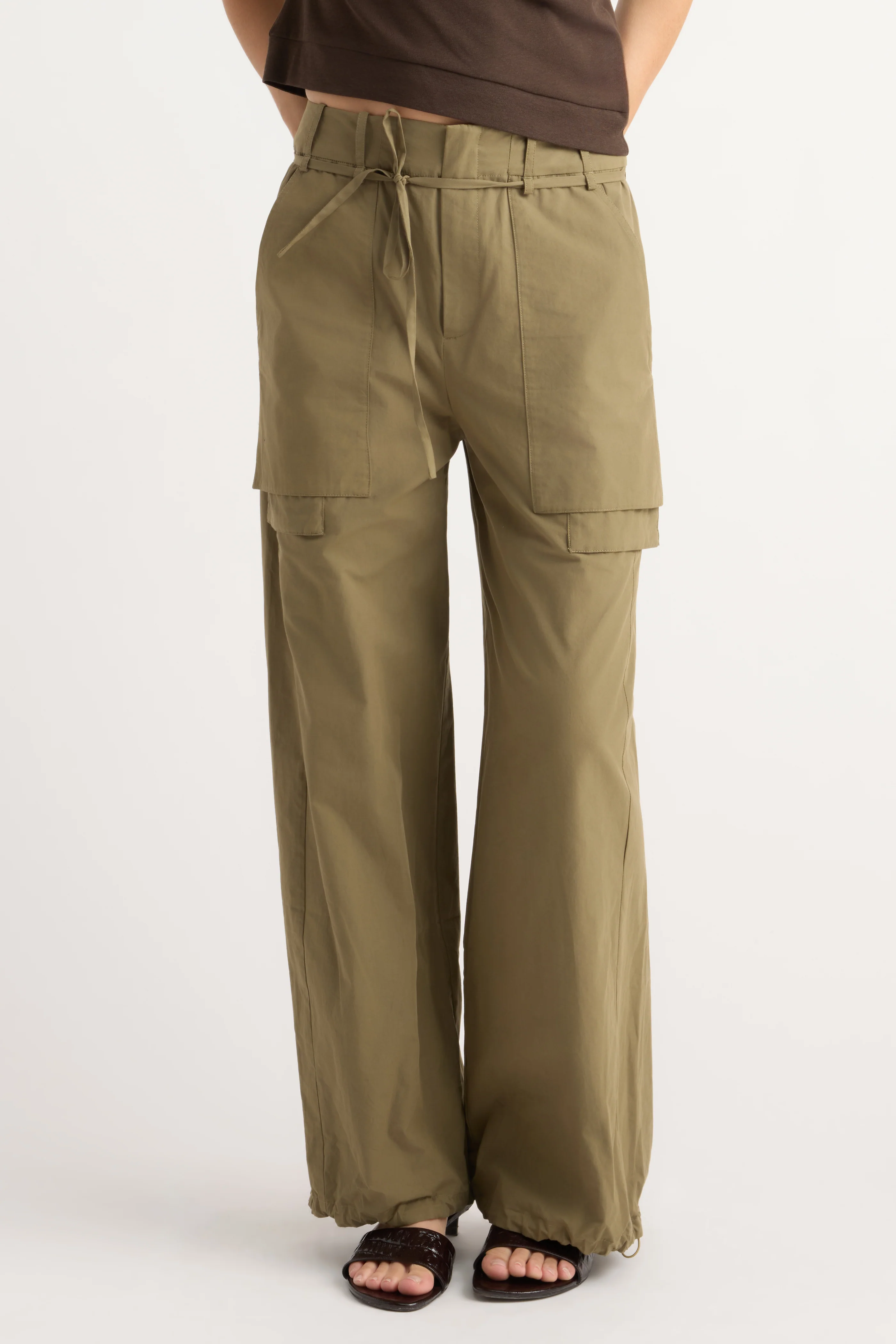 Bekah Exposed-Pocket Cotton Pant - Image 3