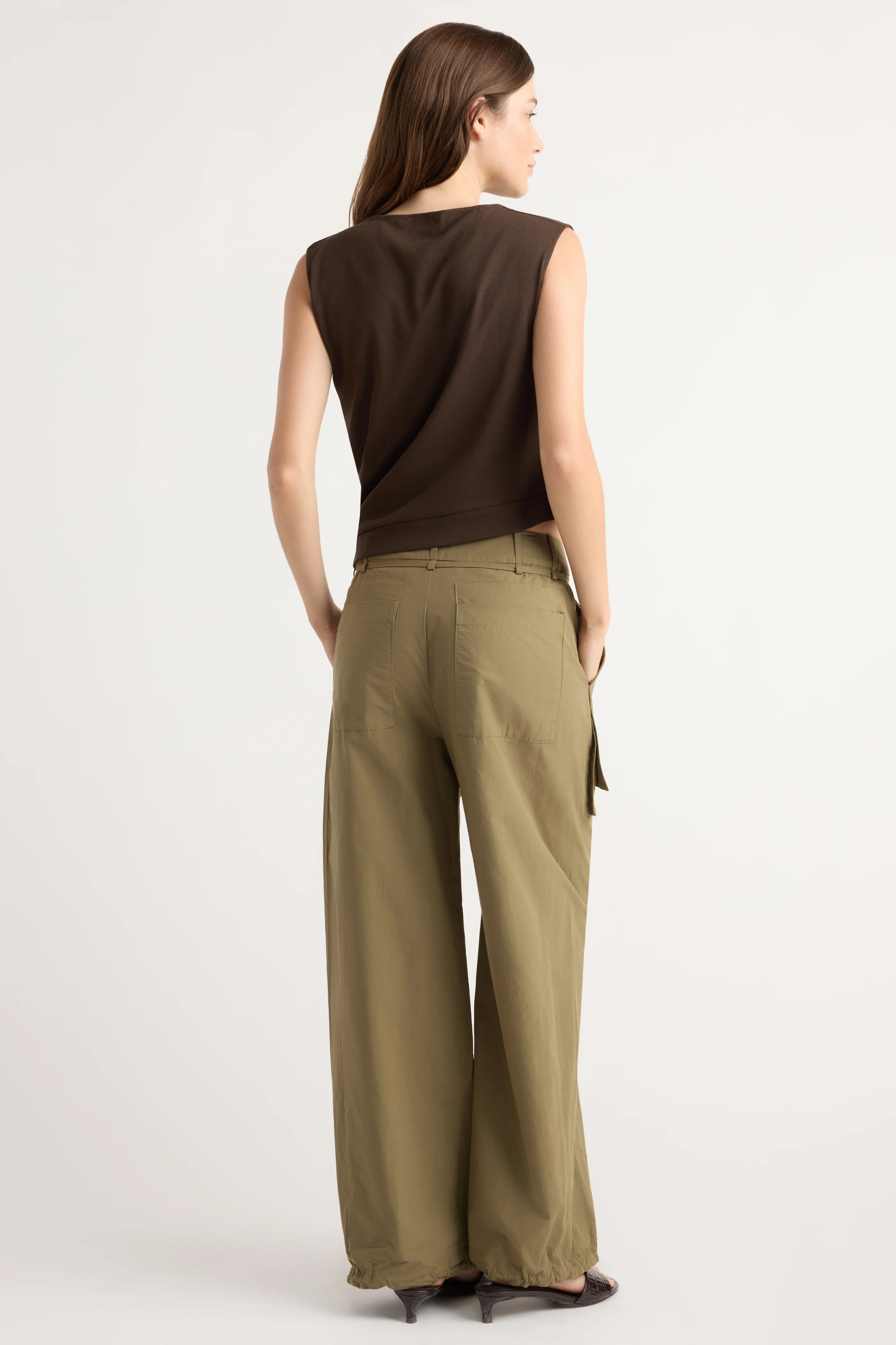 Bekah Exposed-Pocket Cotton Pant - Image 6