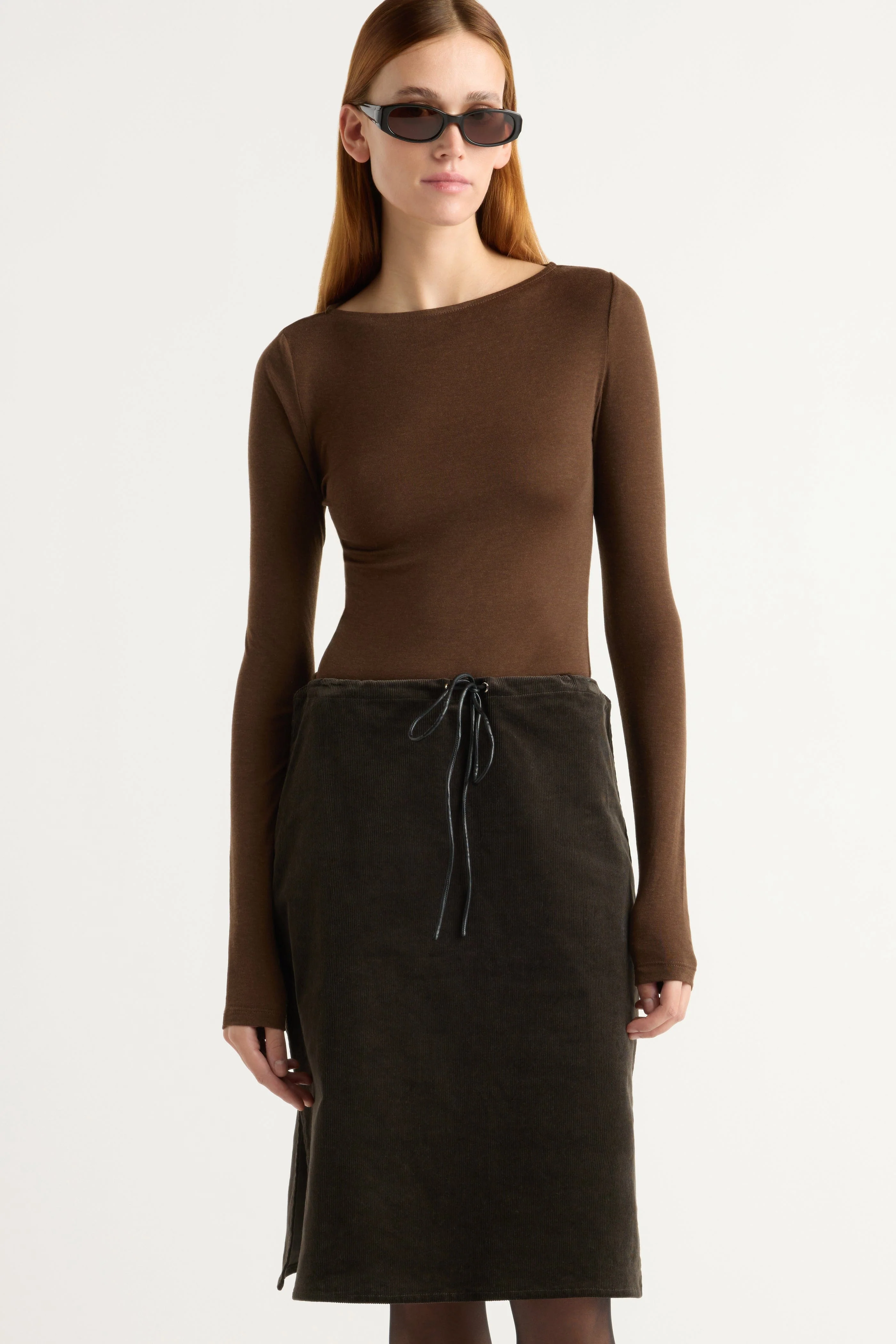 Bellamy Corduroy Tie-Waist Skirt - Image 5