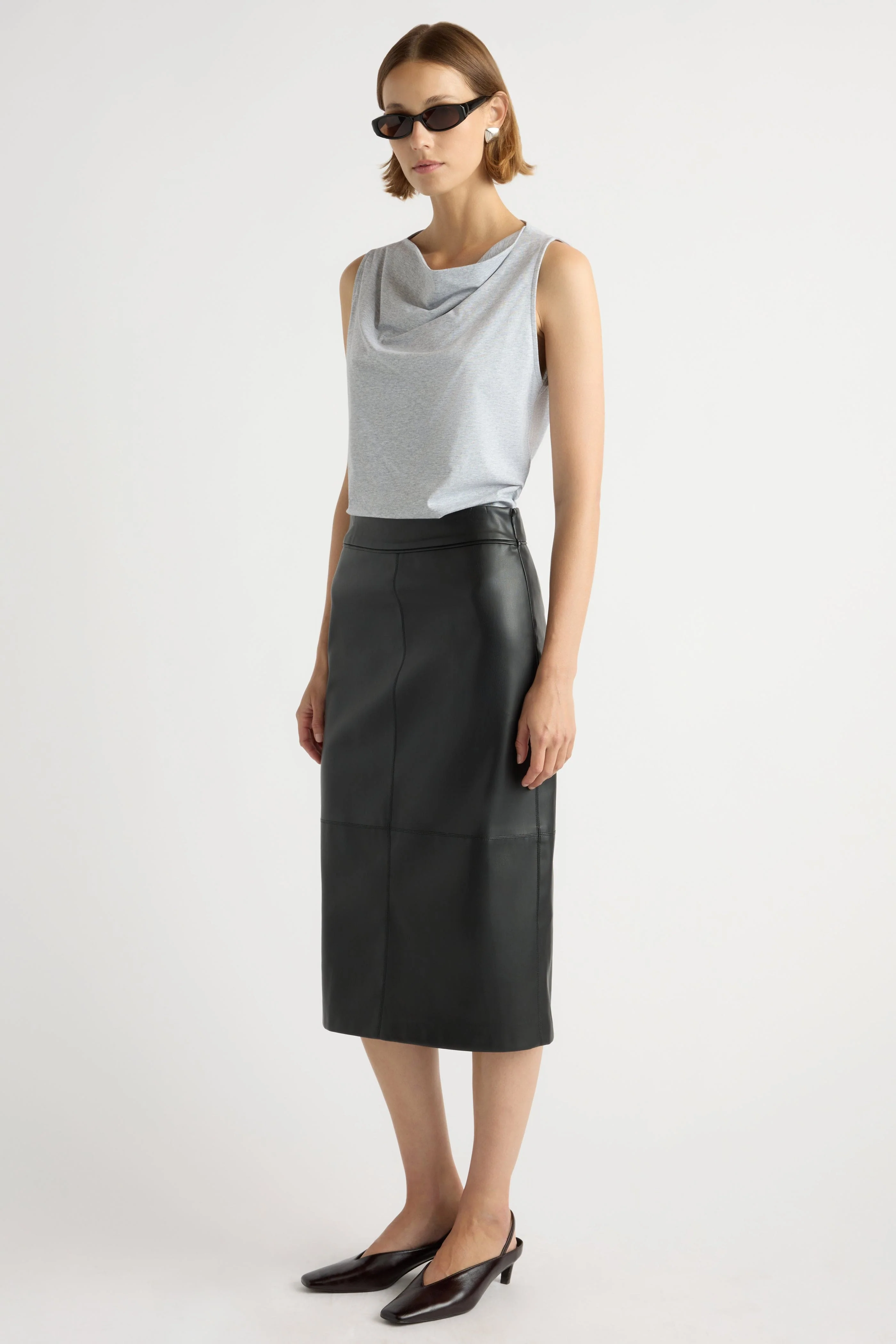 Carissa Relaxed Cowl-Neck Tank - Image 3