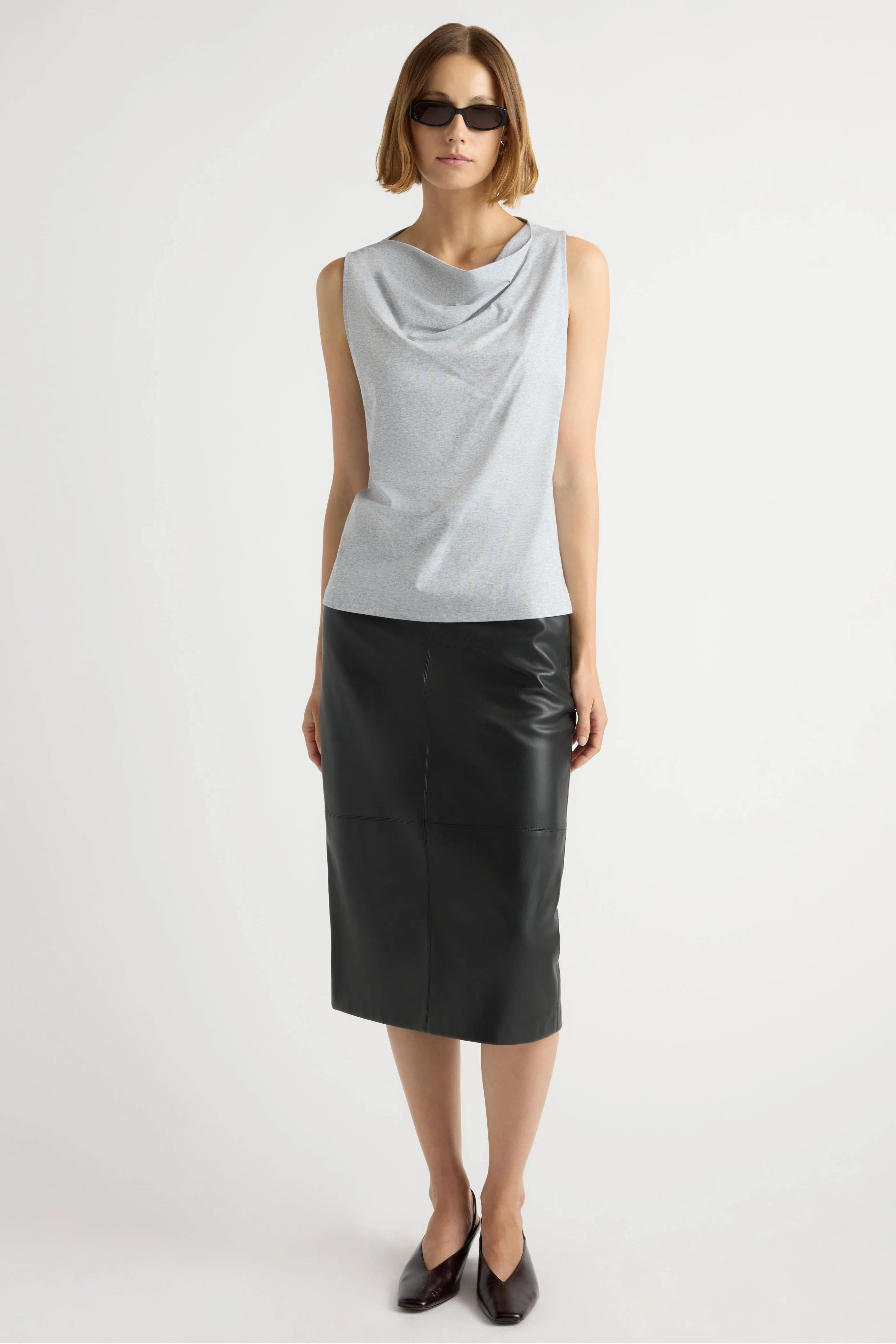 Carissa Relaxed Cowl-Neck Tank - Image 5