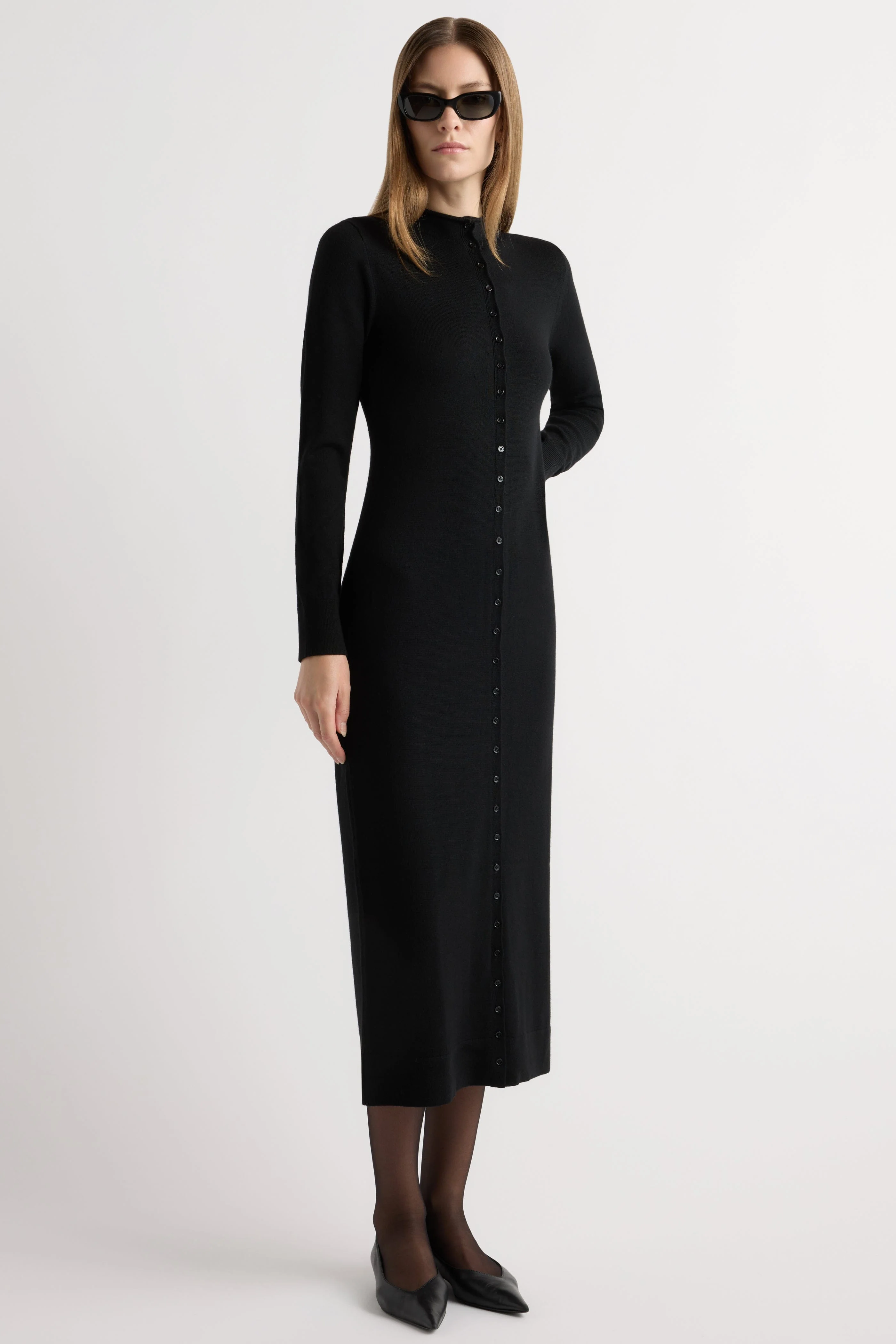 Charu Wool Button Maxi Dress - Image 2