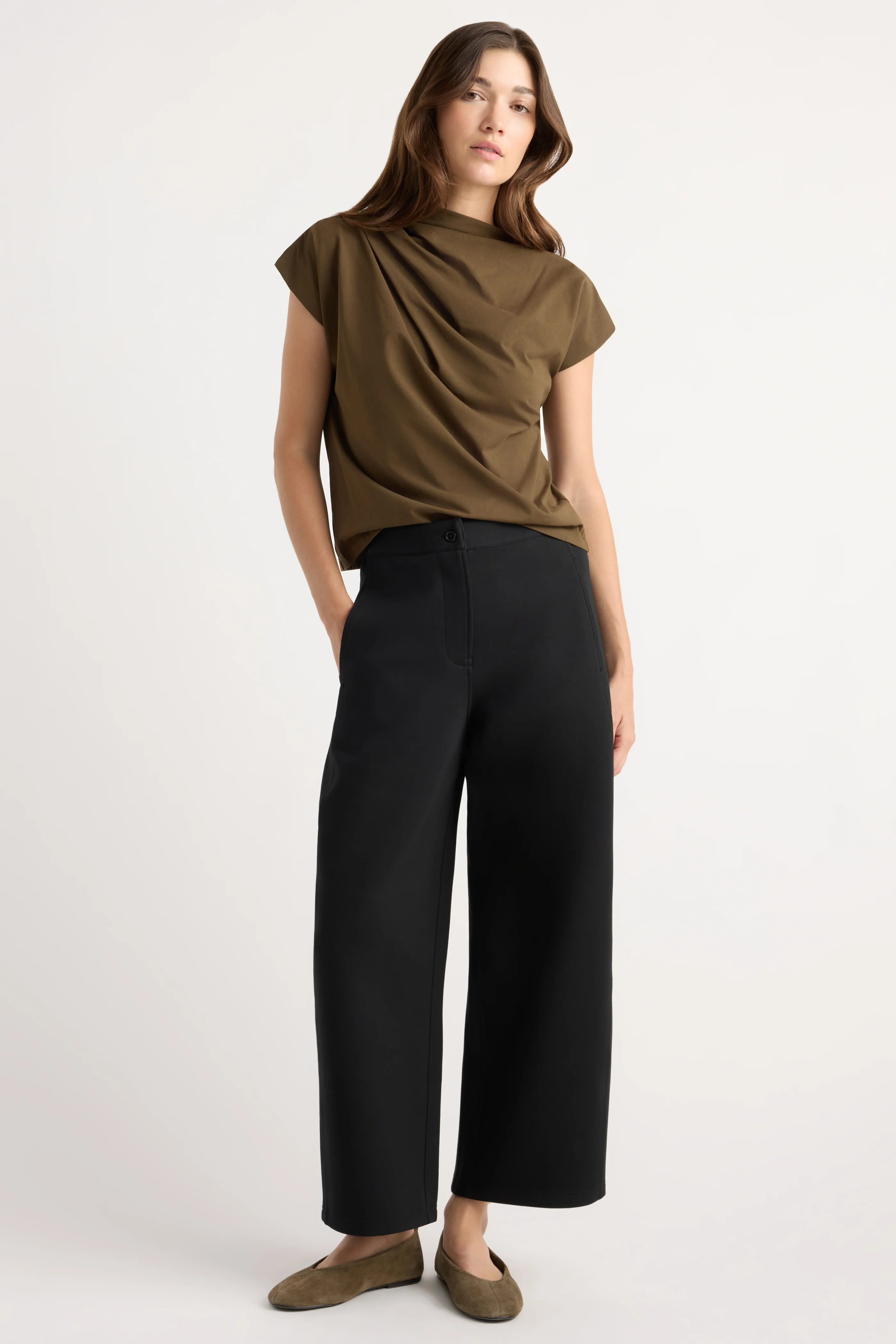 Chase Stretch-Waist Scuba Barrel-Leg Pant - Image 4