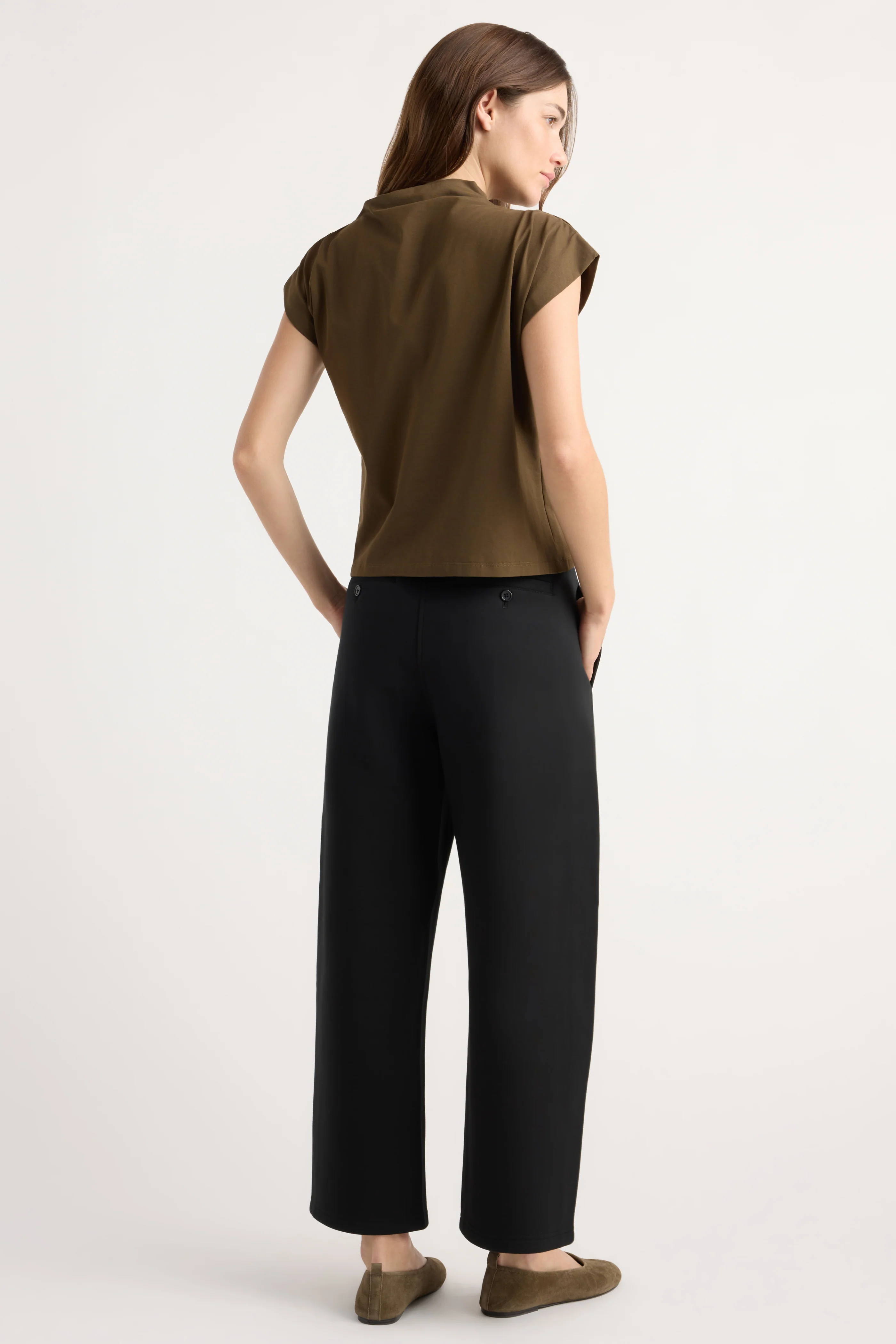 Chase Stretch-Waist Scuba Barrel-Leg Pant - Image 5