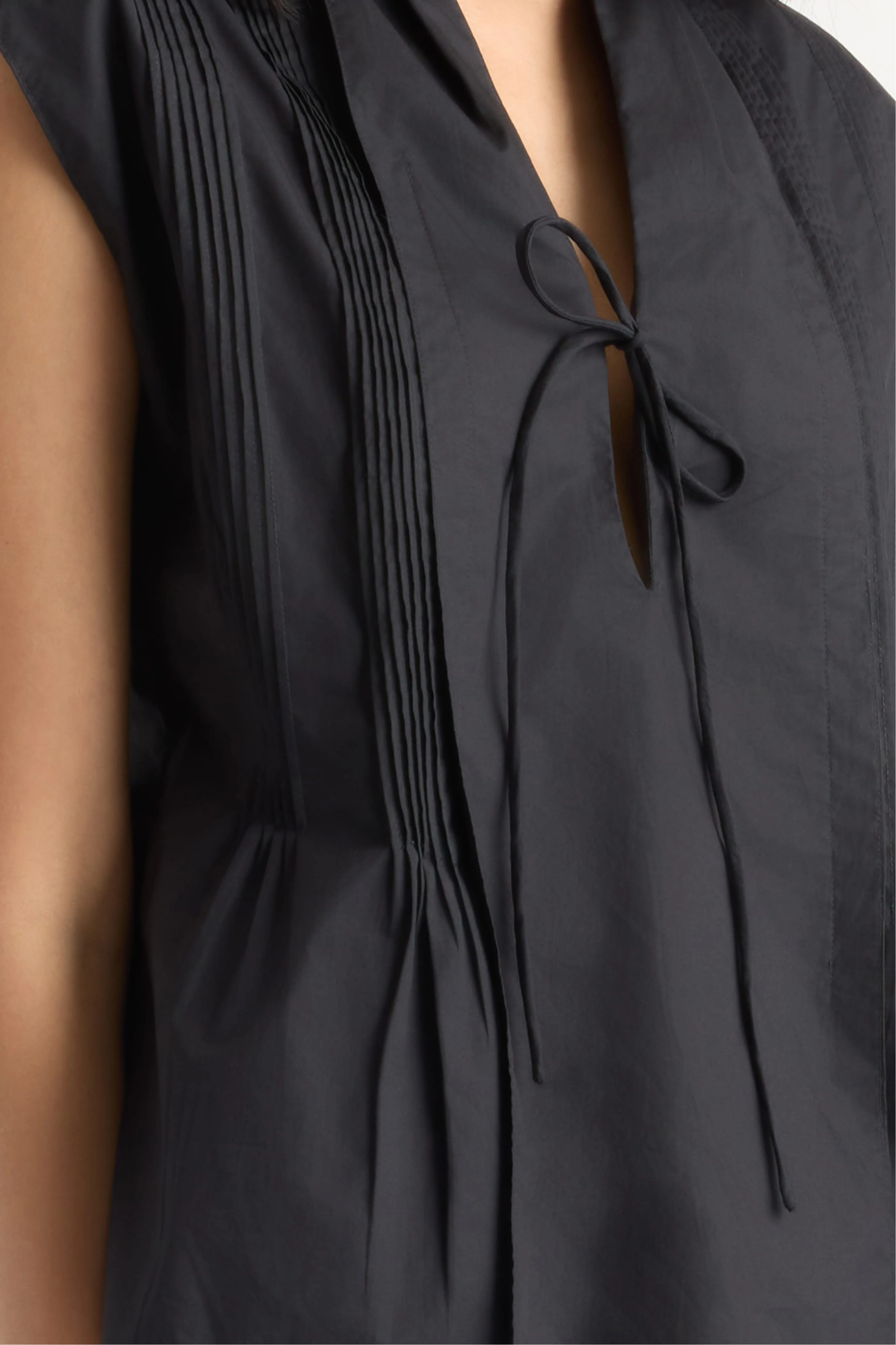 Claudine Pintuck-Pleated Blouse - Image 4