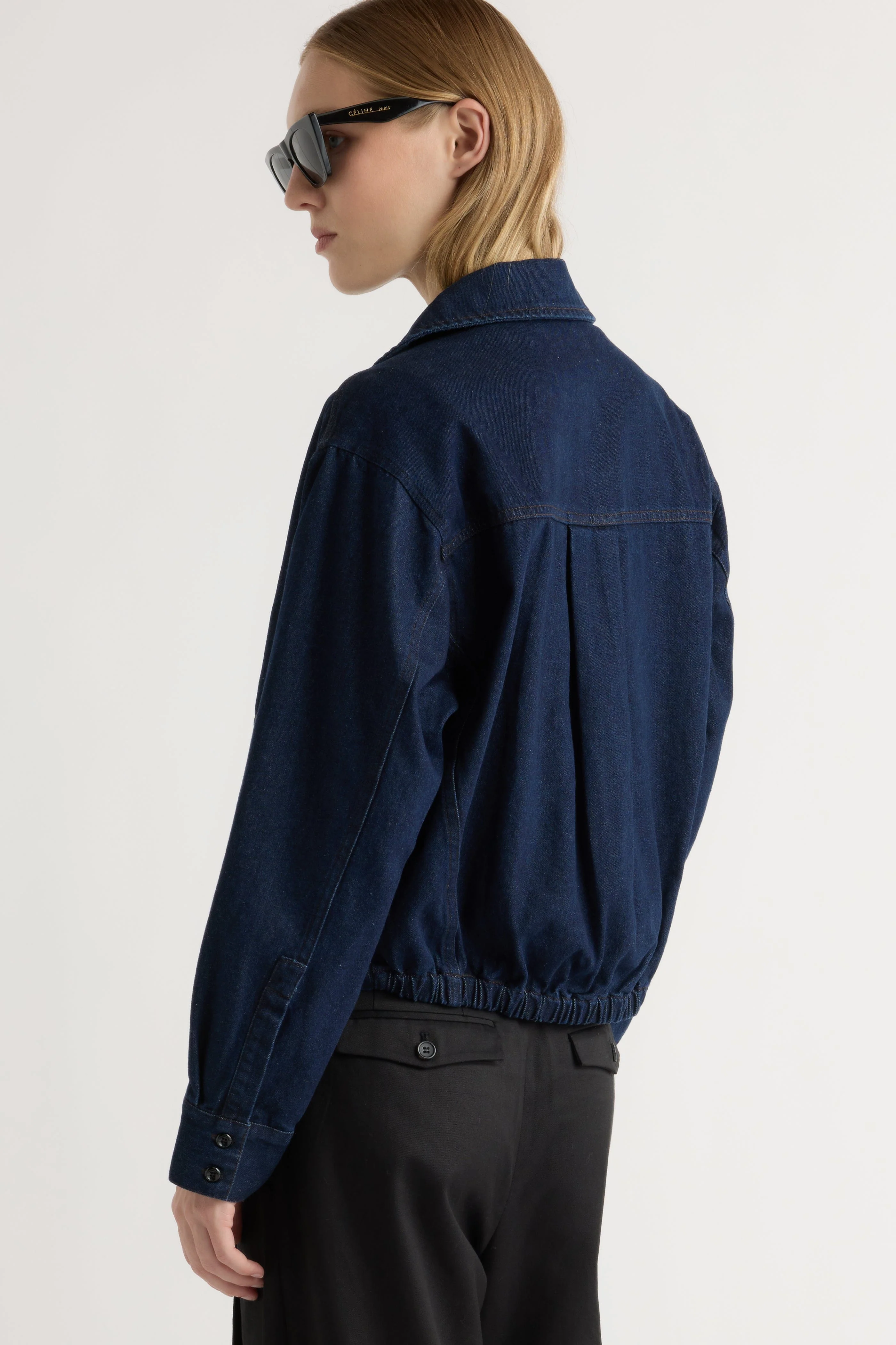Cooper Denim Bomber Jacket - Image 10