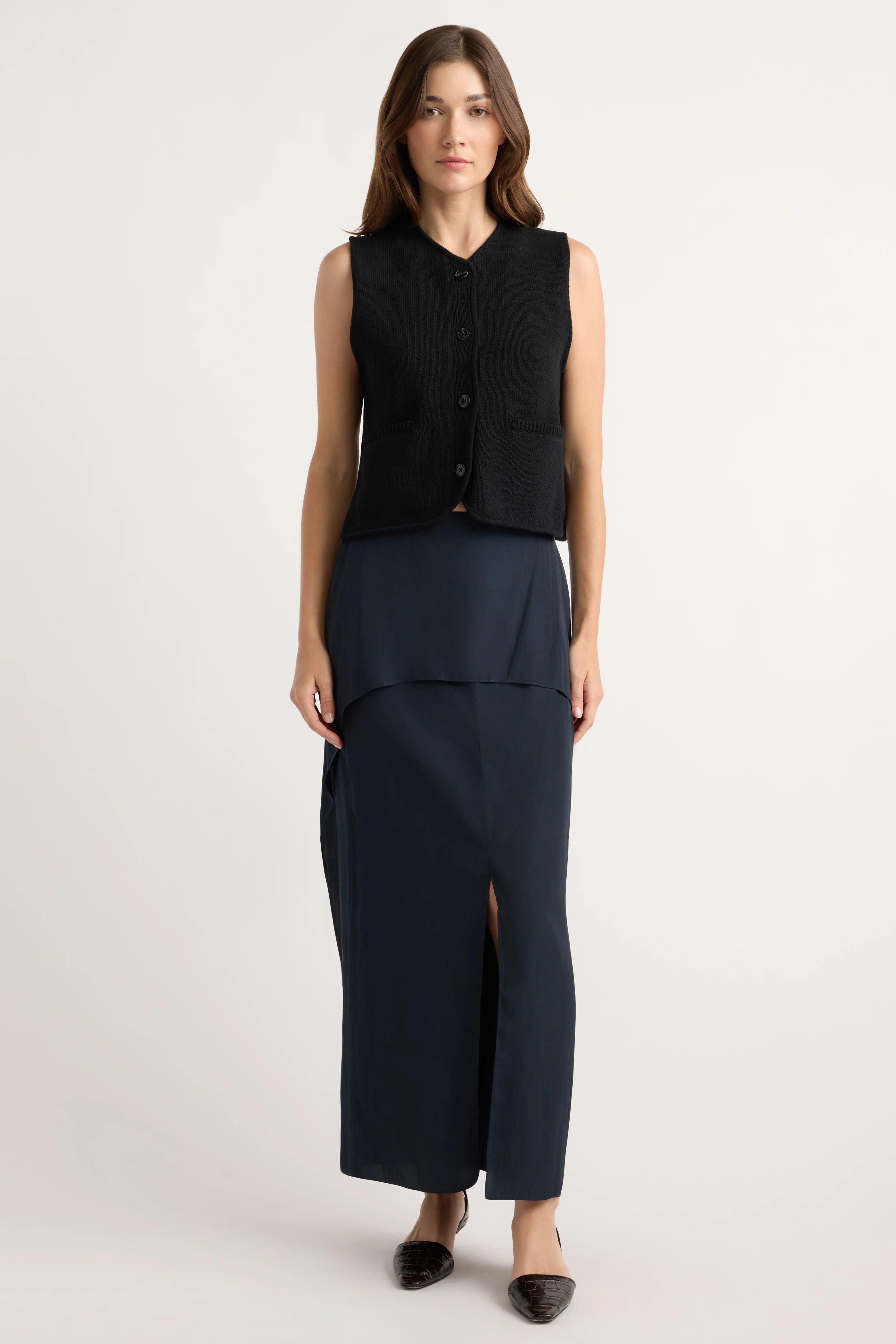 Elaine V-Neck Sweater Vest - Image 3