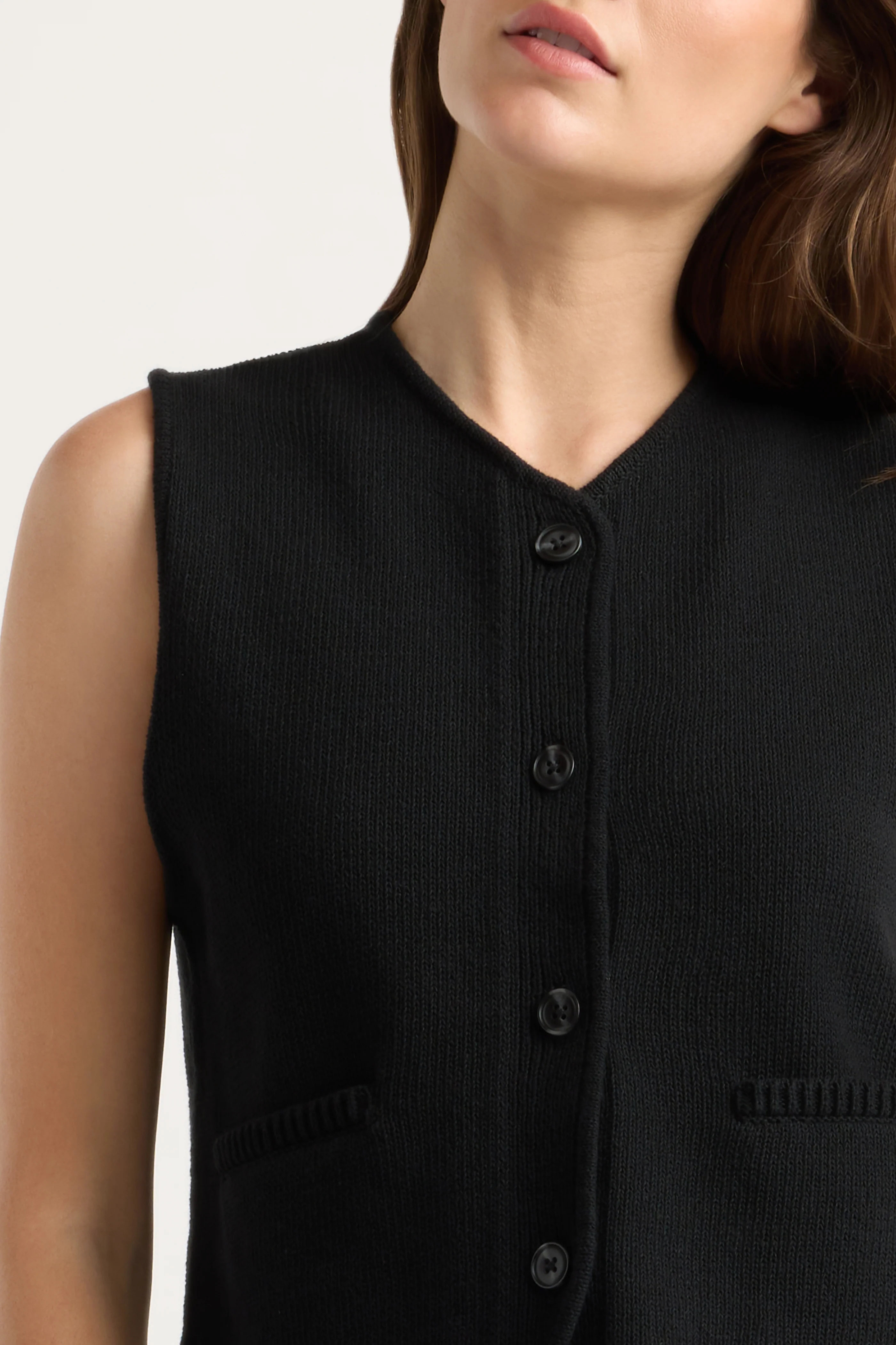 Elaine V-Neck Sweater Vest - Image 4
