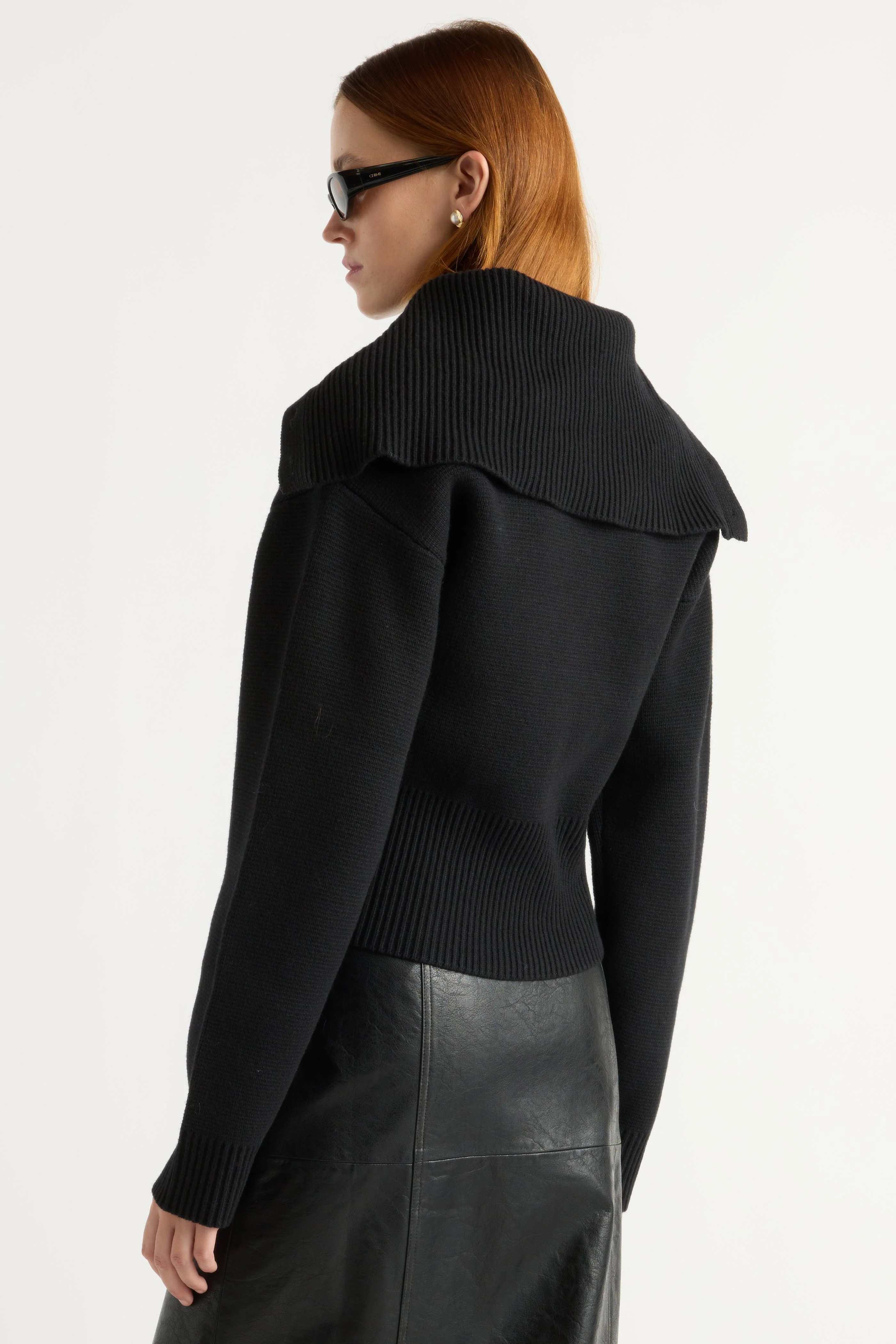 Elijah Foldover Button-Collar Sweater - Image 6