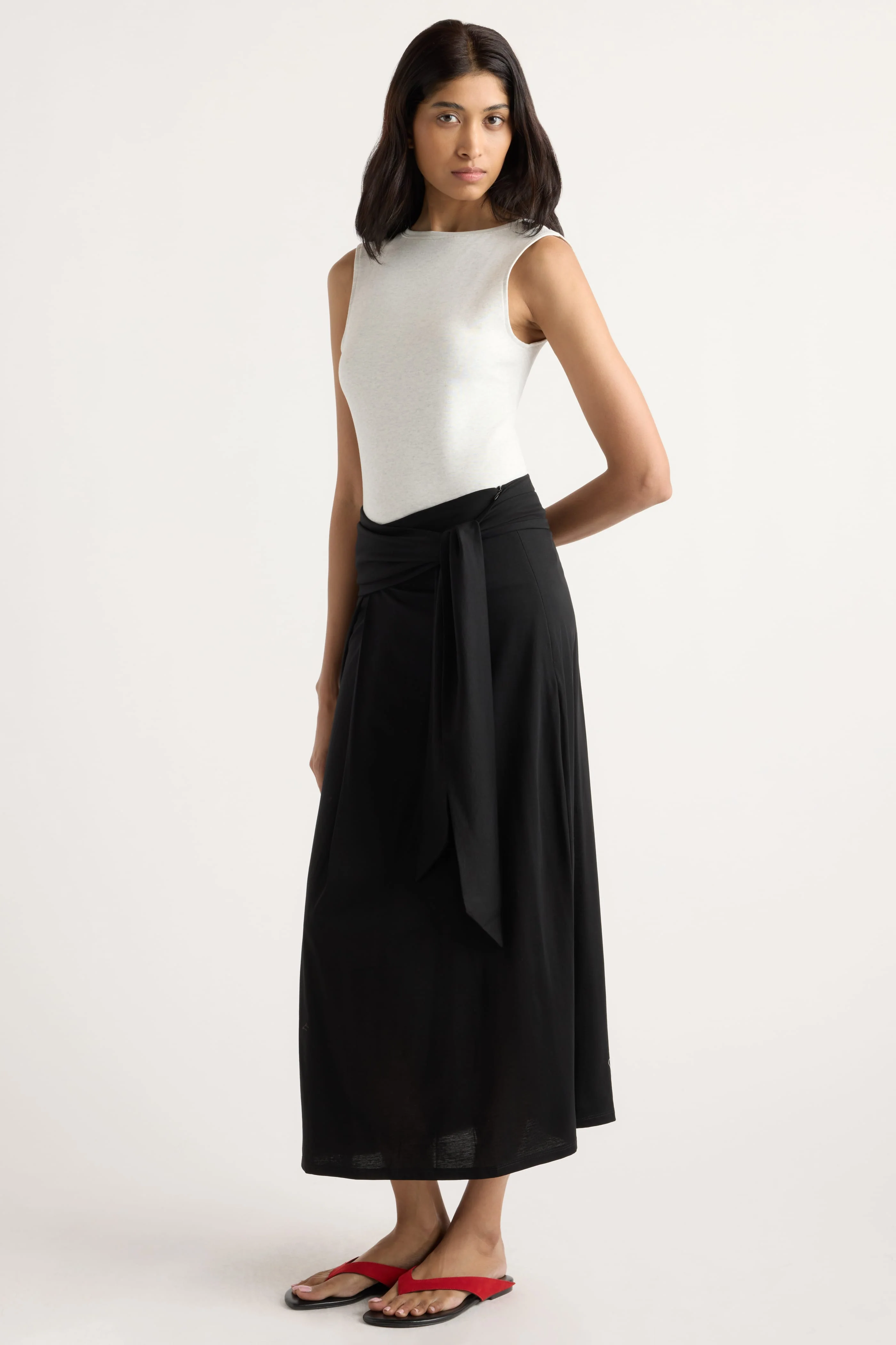 Elke Tie-Waist Maxi Skirt - Image 4