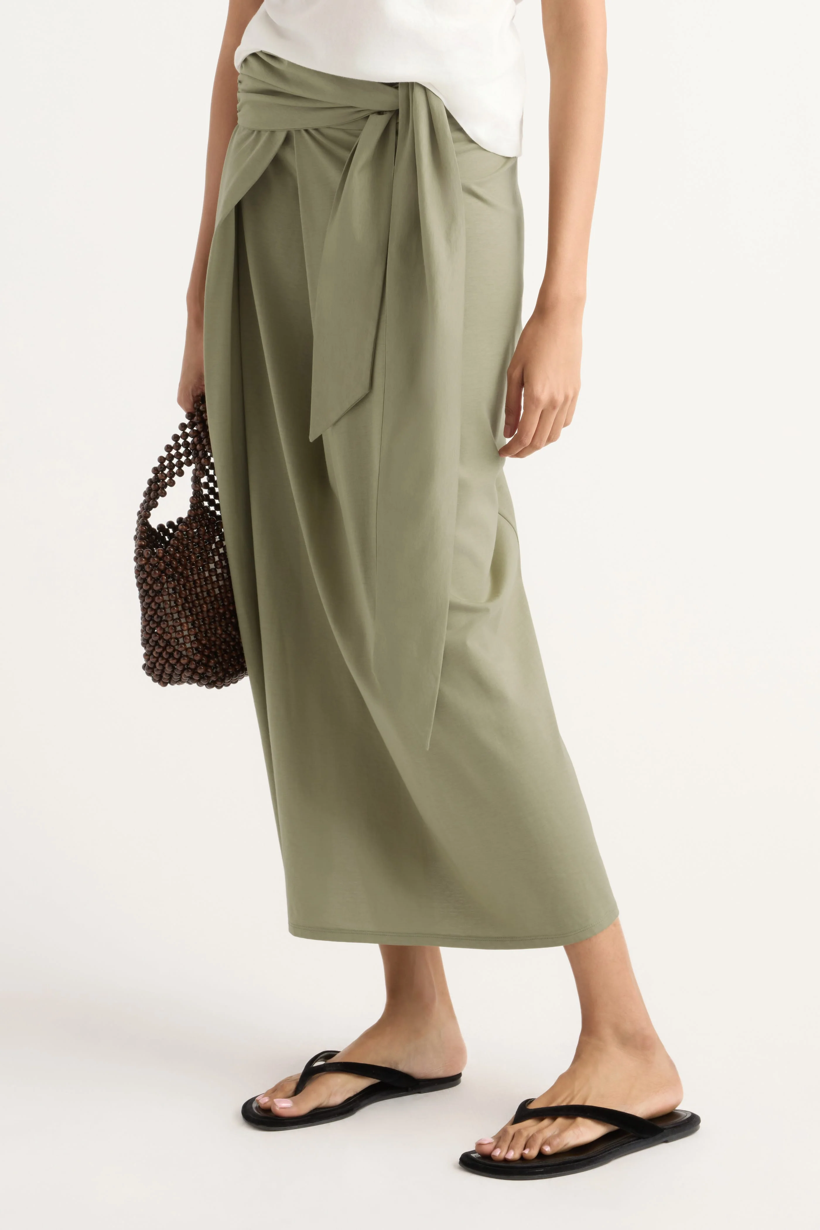 Elke Tie-Waist Maxi Skirt - Image 3