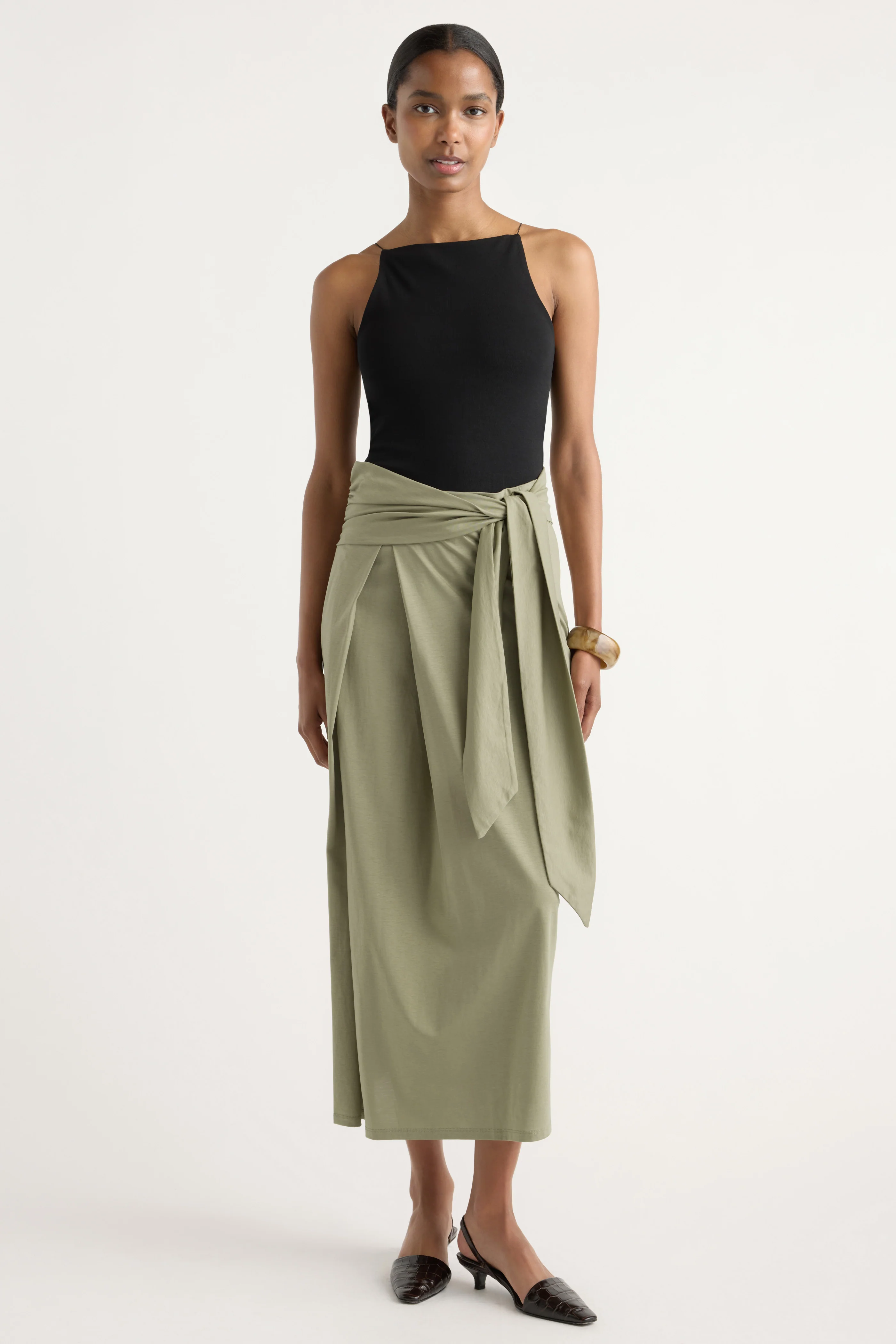 Elke Tie-Waist Maxi Skirt - Image 7
