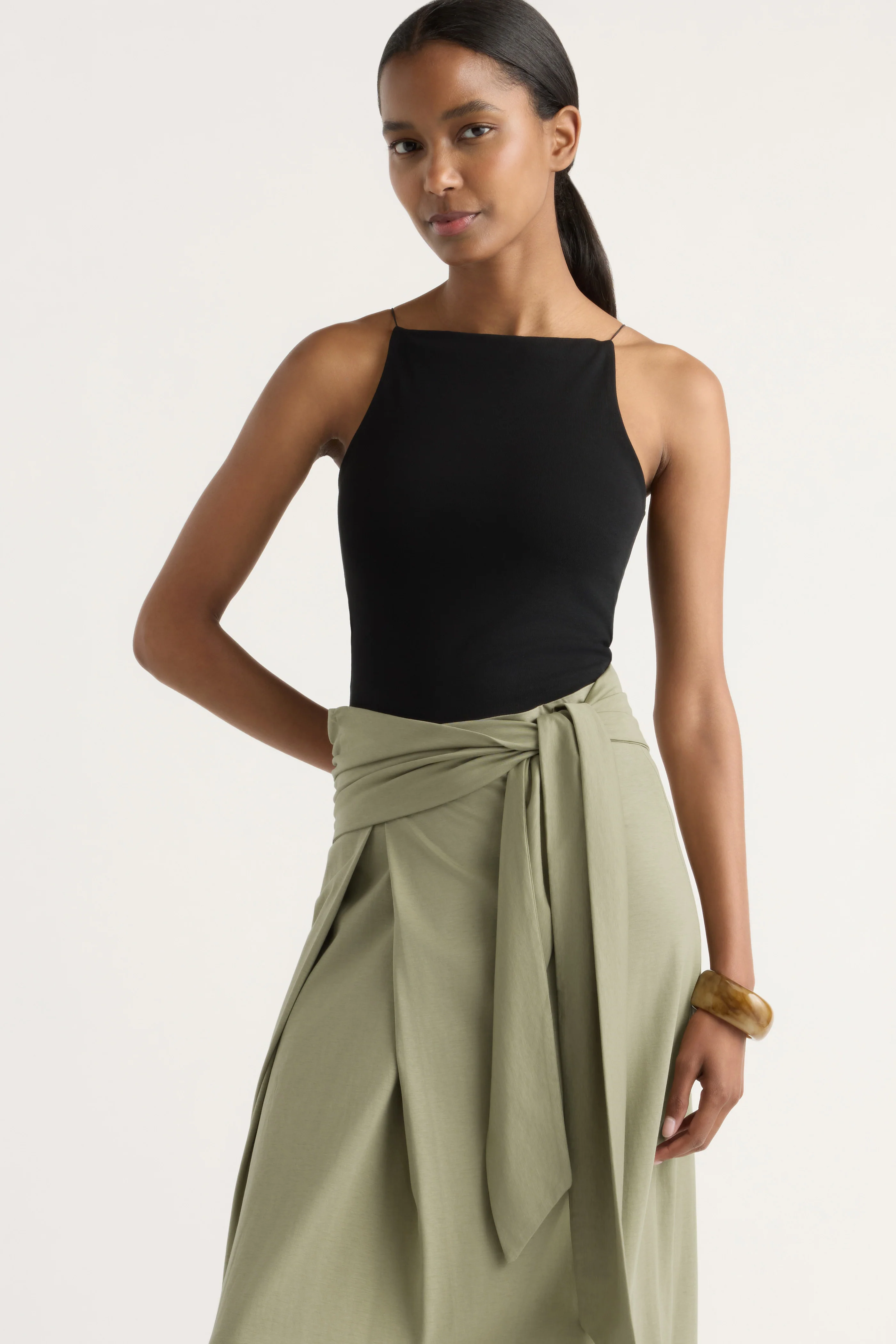 Elke Tie-Waist Maxi Skirt - Image 8
