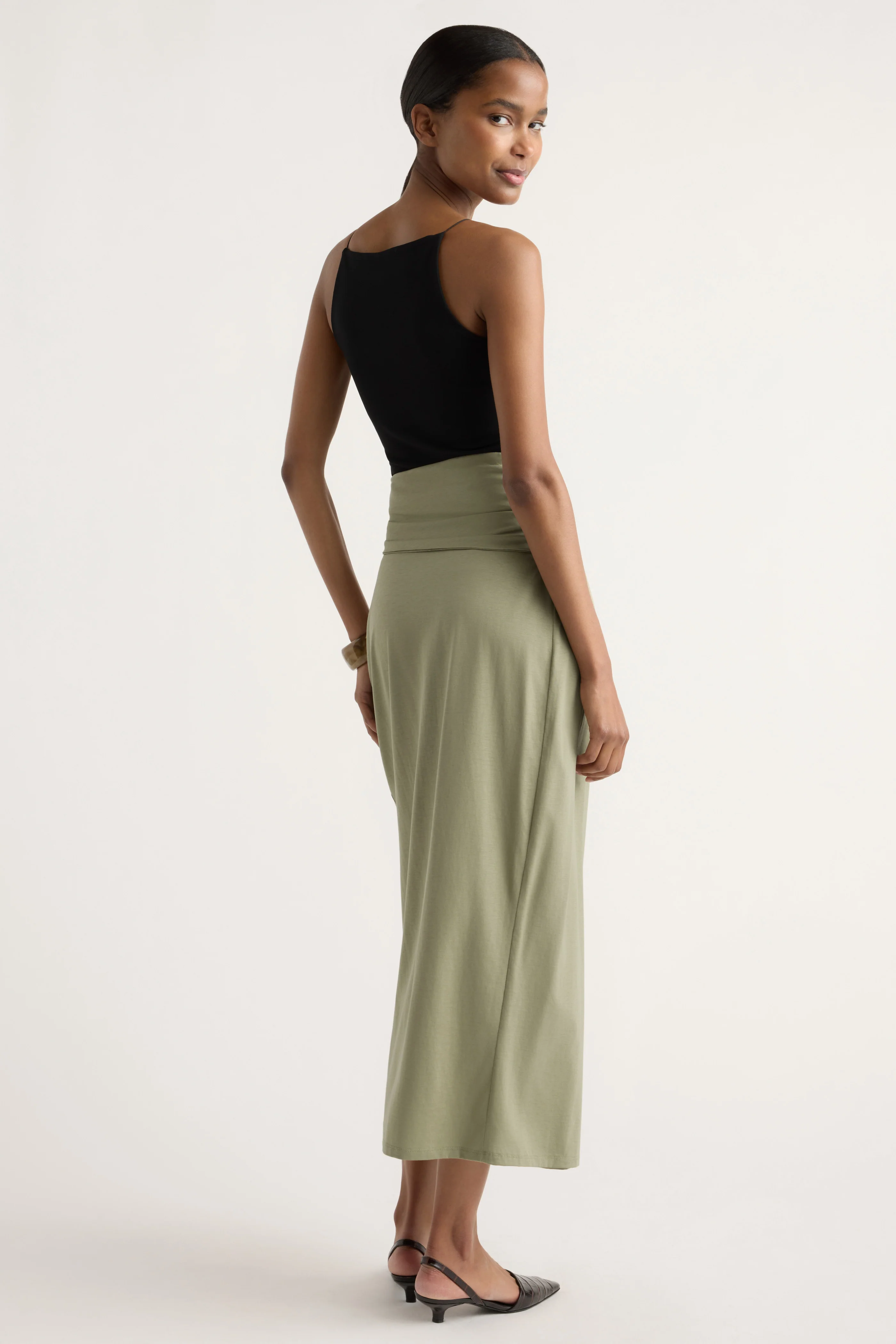 Elke Tie-Waist Maxi Skirt - Image 9
