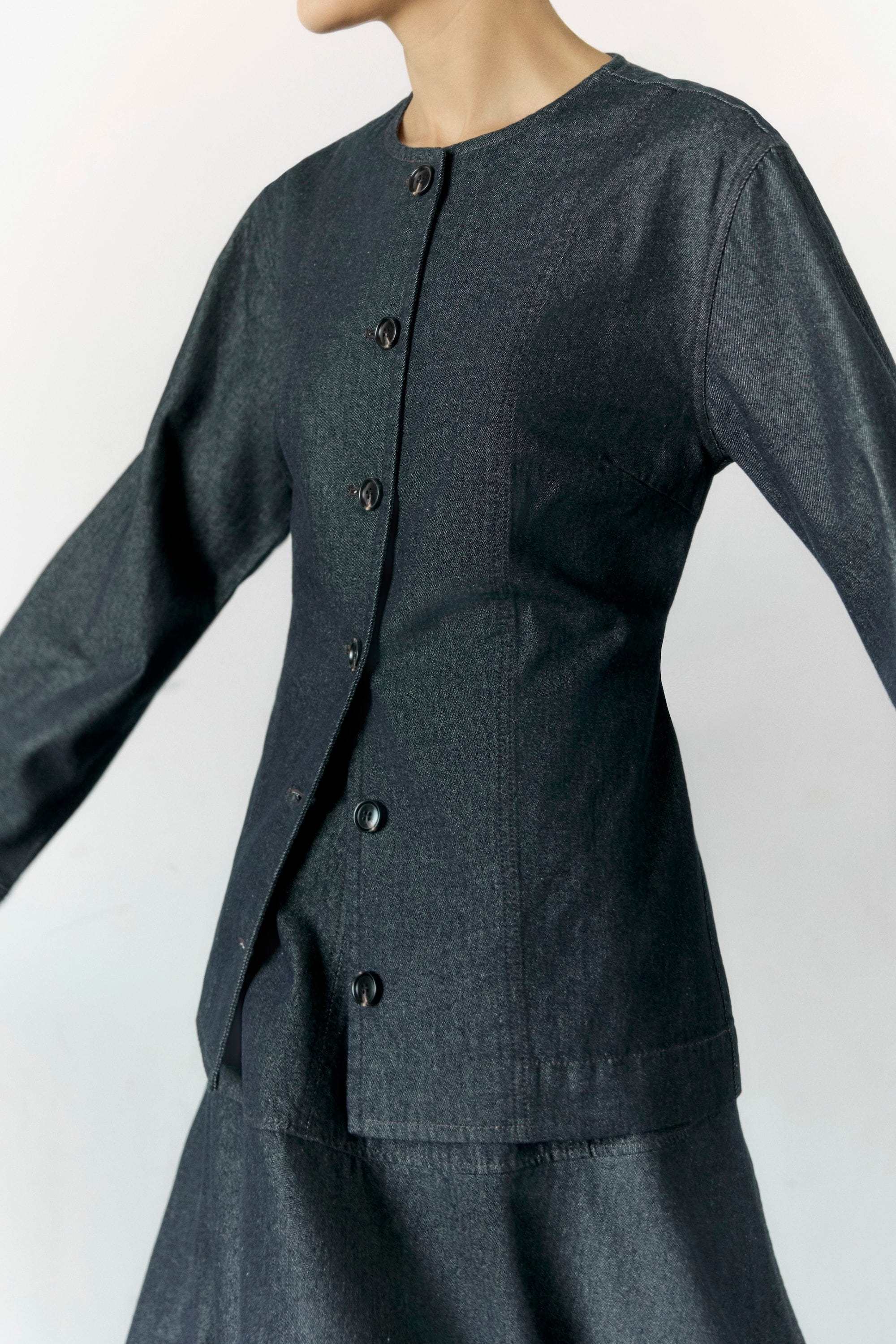Emerson Cinch-Waist Denim Jacket - Image 13
