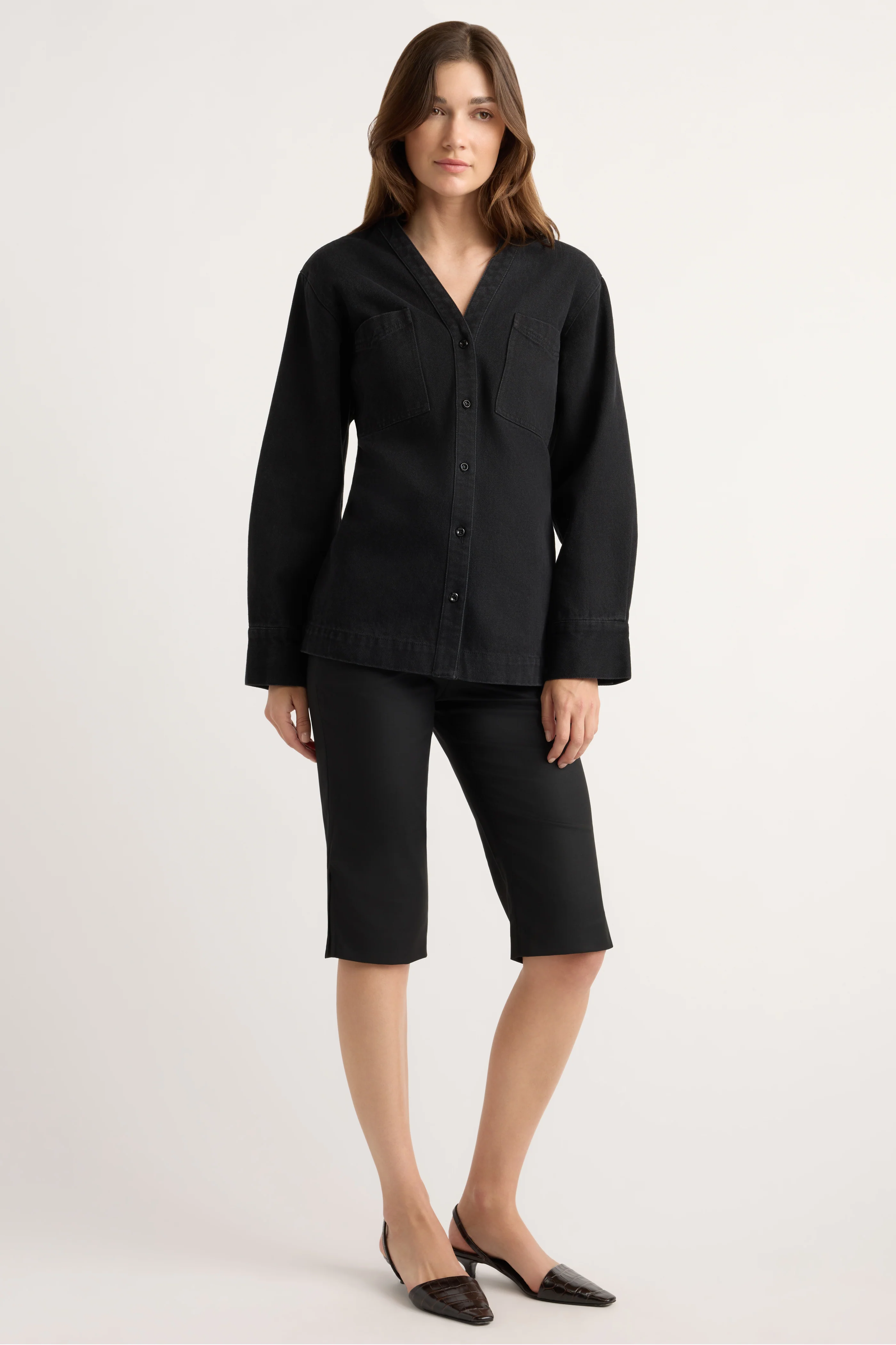 Emmett Cinch-Waist Denim Jacket - Image 3