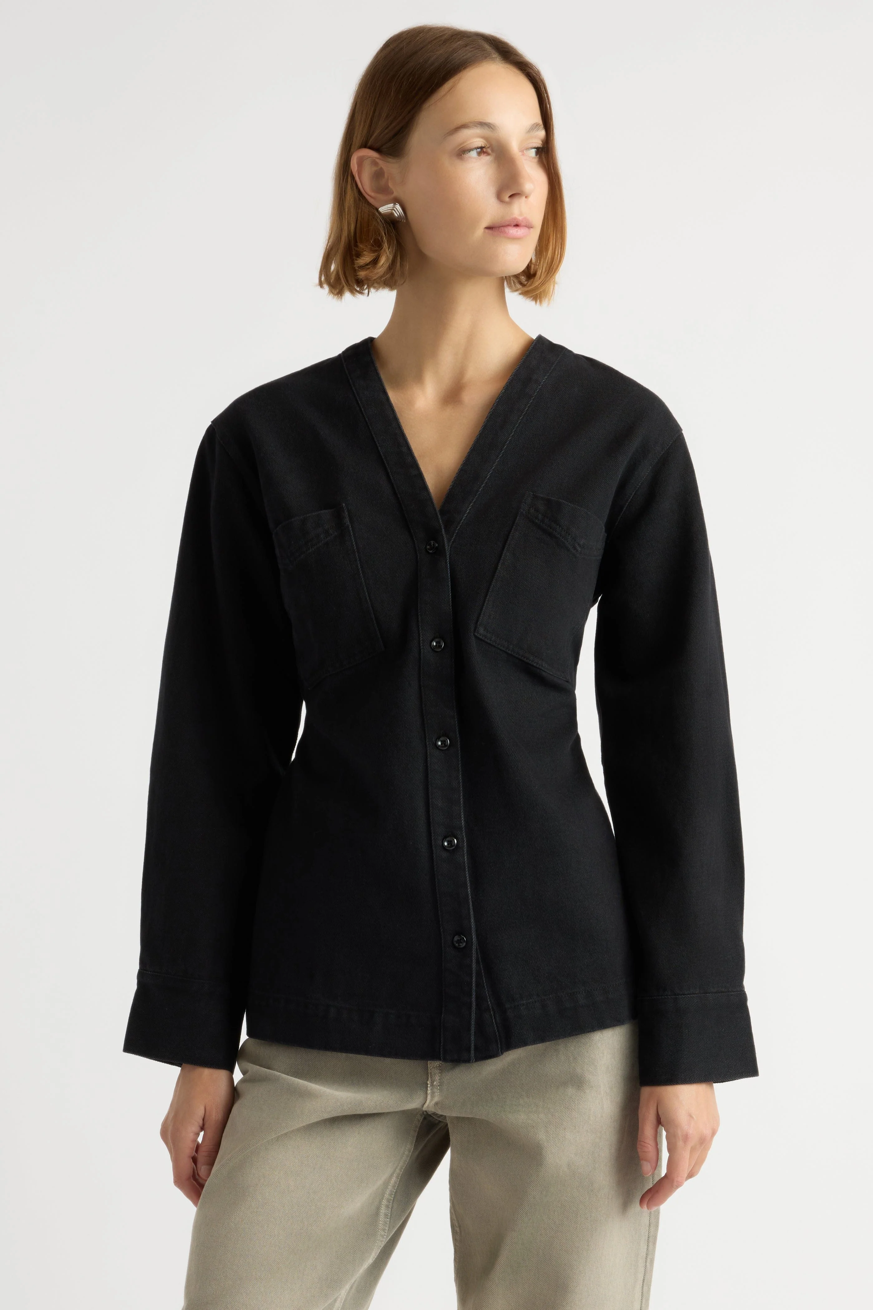 Emmett Cinch-Waist Denim Jacket - Image 5